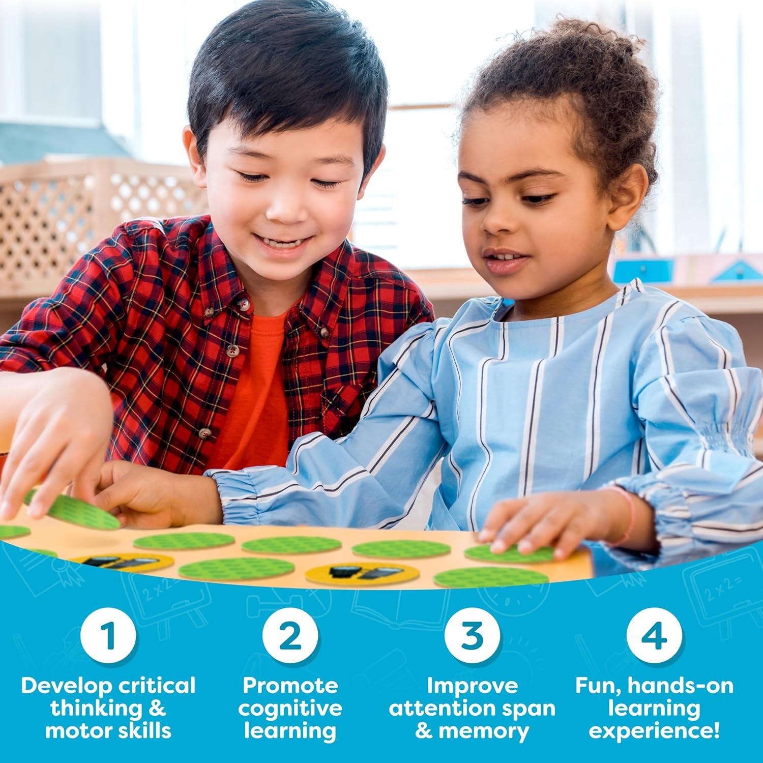 Juego de Memoria Momo & Nashi 32 Piezas para Niños