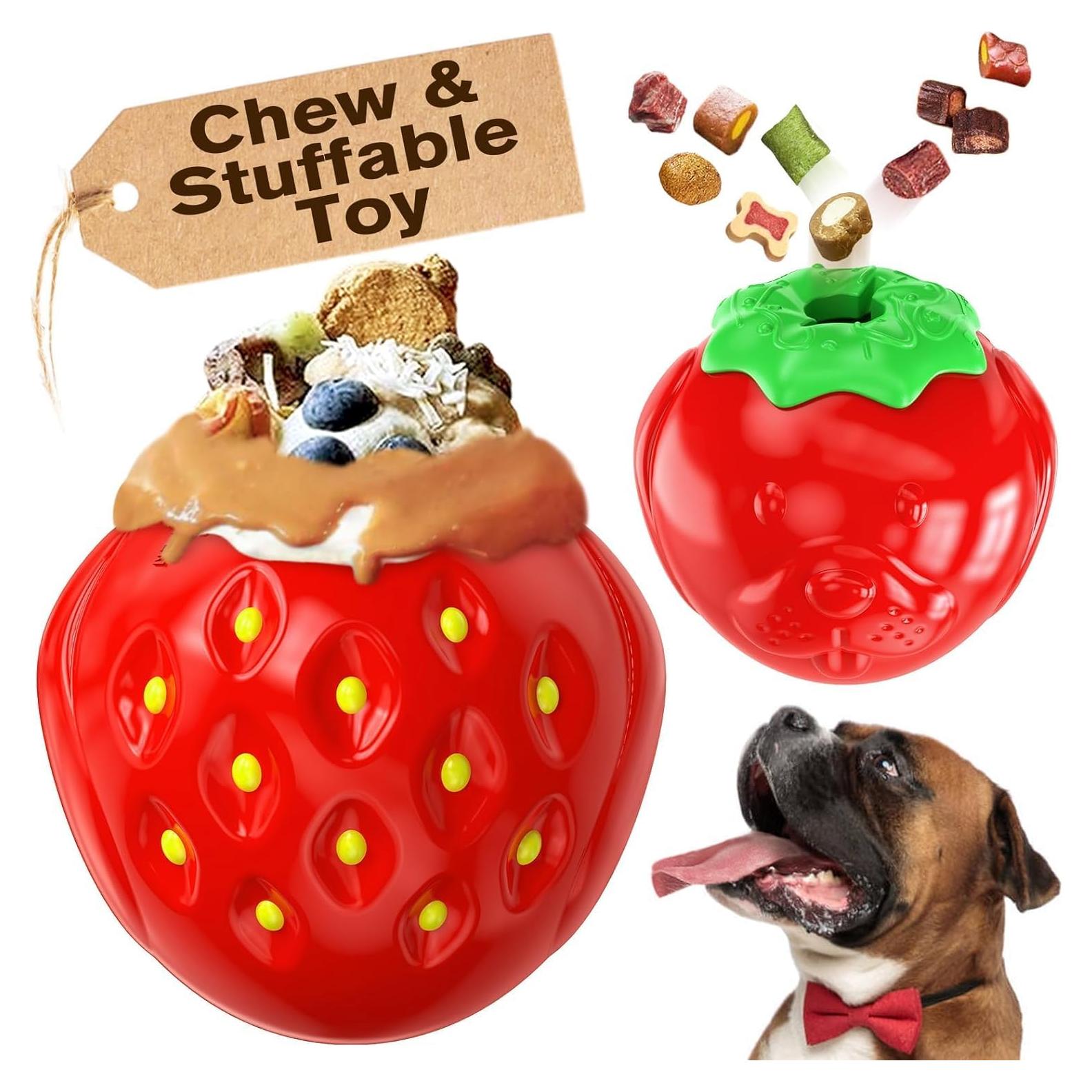 Juguete Masticable para Perros TLKNG Fresa Grande 321g