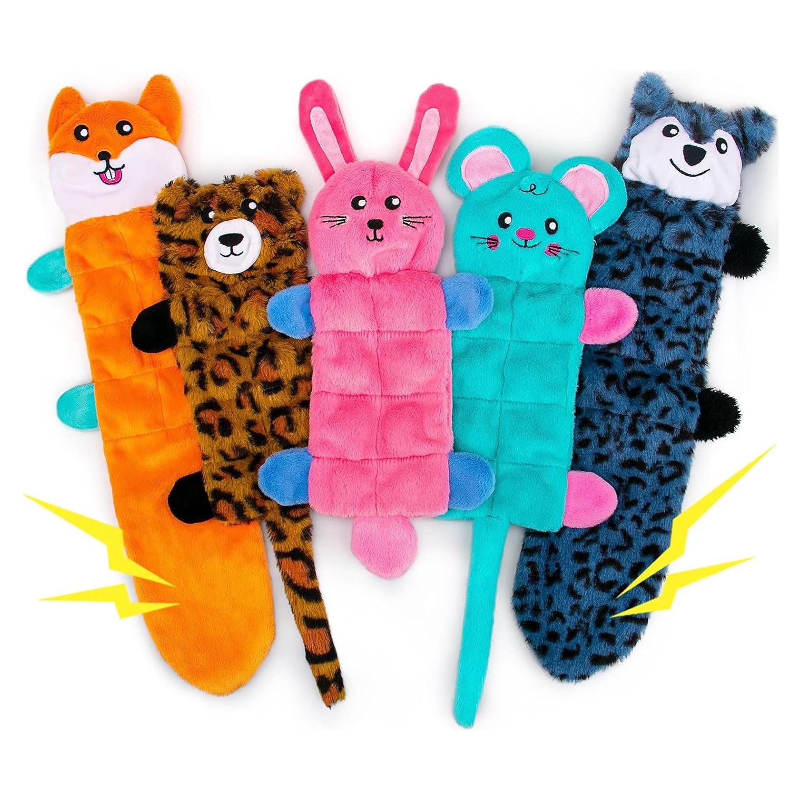 Juguete para Perros AWOOF - Paquete de 5 Animales Chirriantes