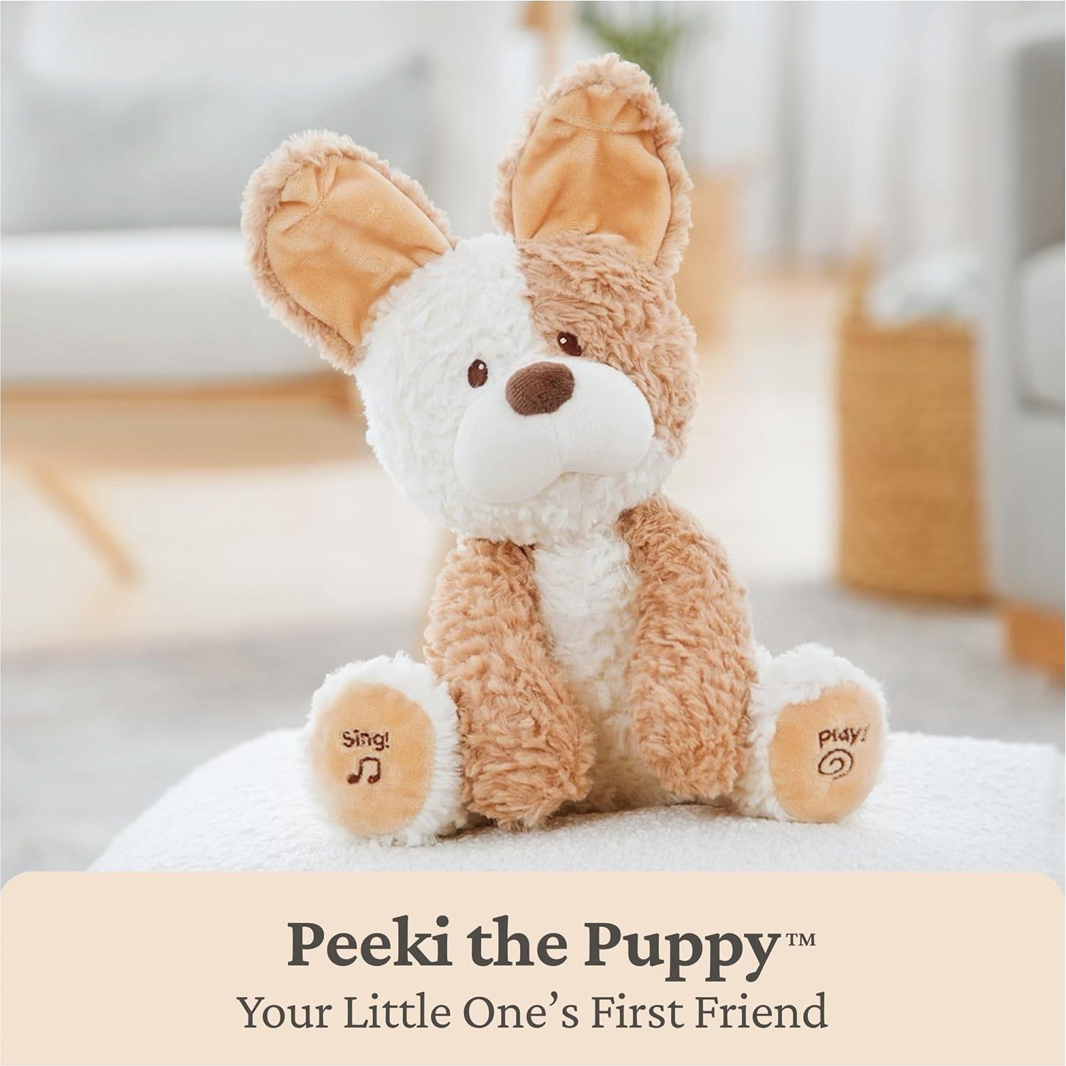 GUND Baby Peeki Perrito Animado de Peluche 30.48 cm