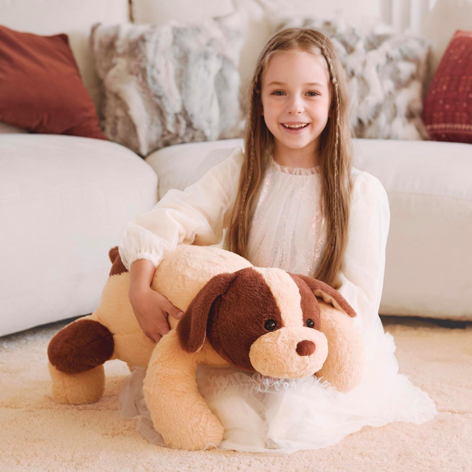 Perro de Peluche Gigante IKASA 69.85 cm 2.27 kg Marrón Claro