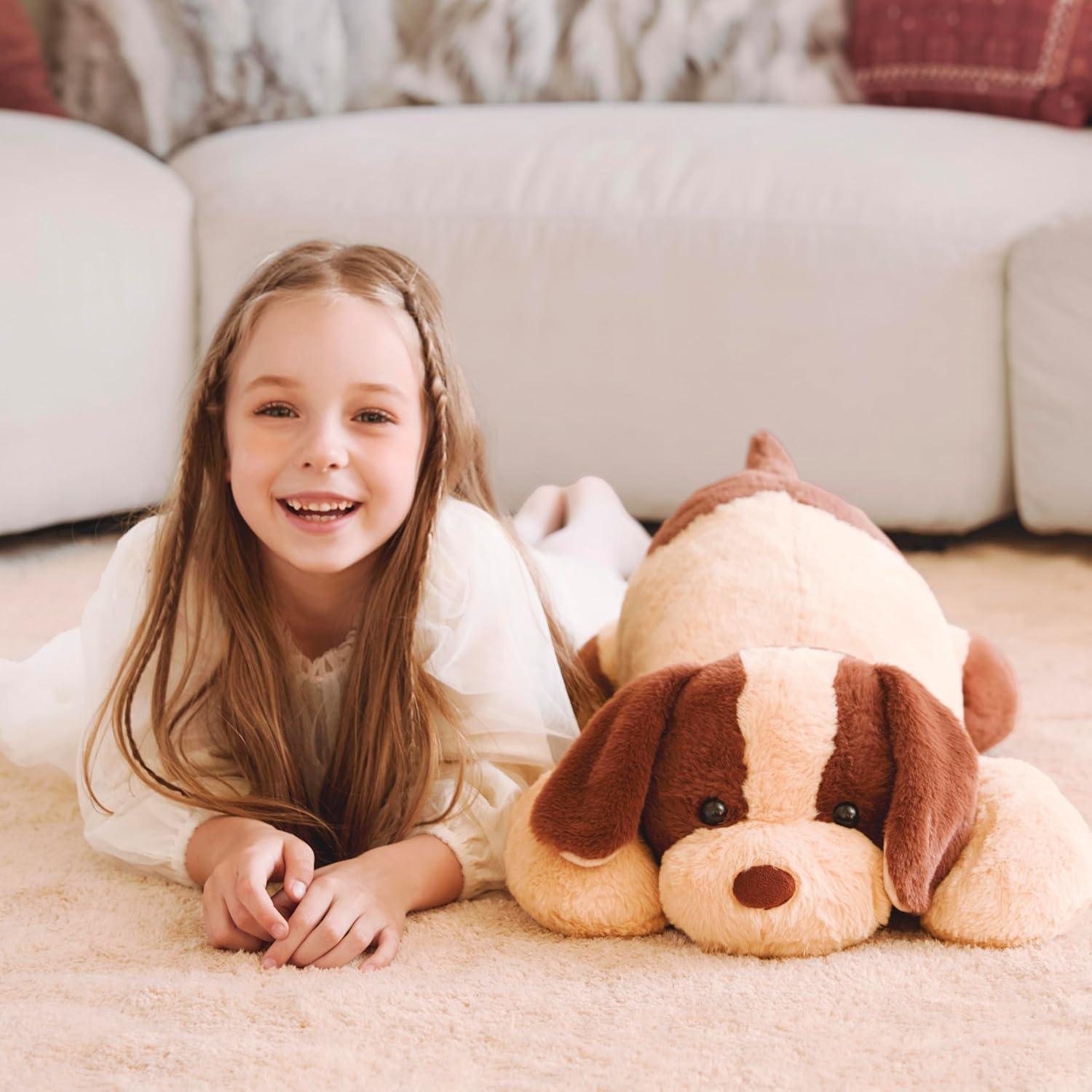 Perro de Peluche Gigante IKASA 69.85 cm 2.27 kg Marrón Claro