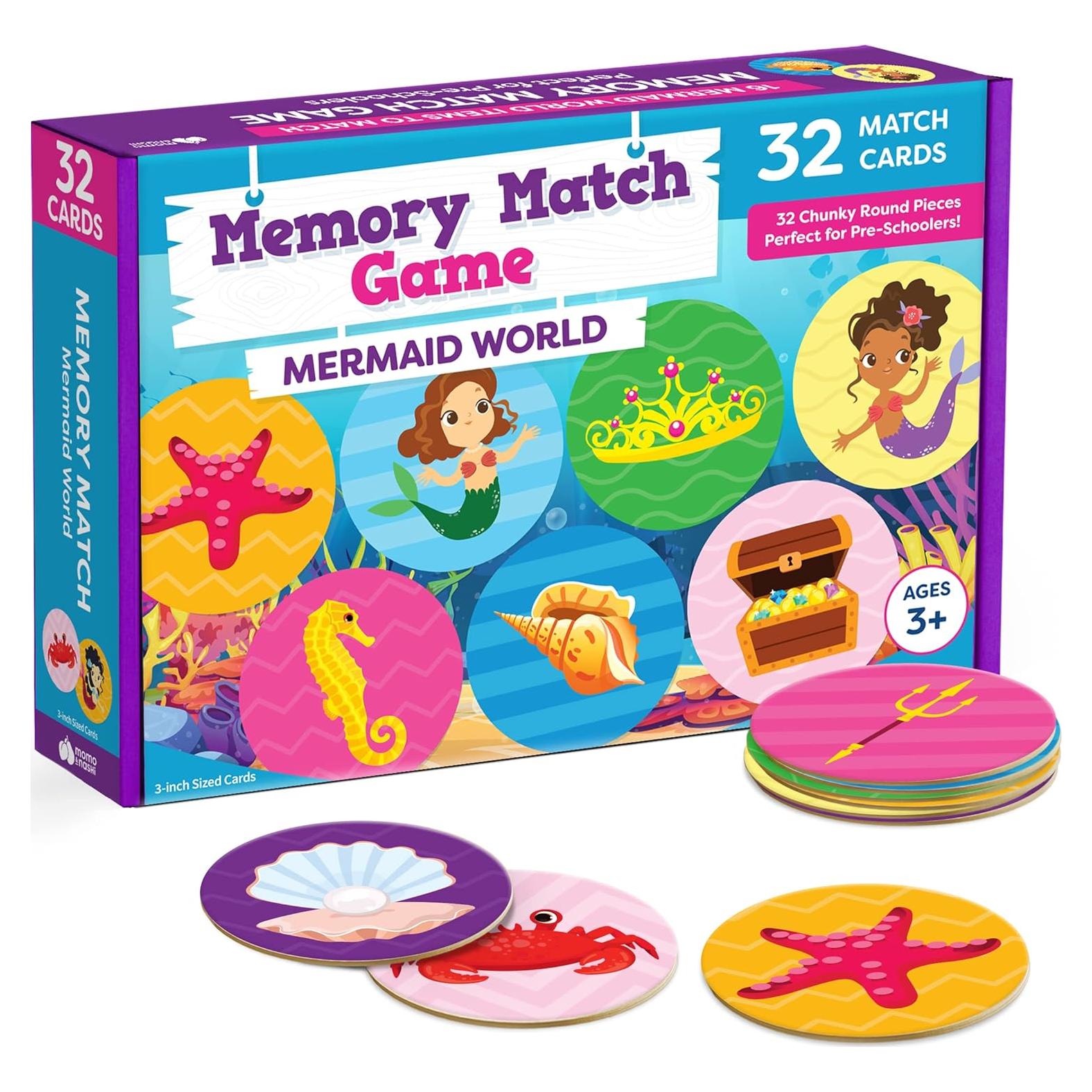 Juego de Memoria Sirena Momo & Nashi 32 Piezas 4-6 Años