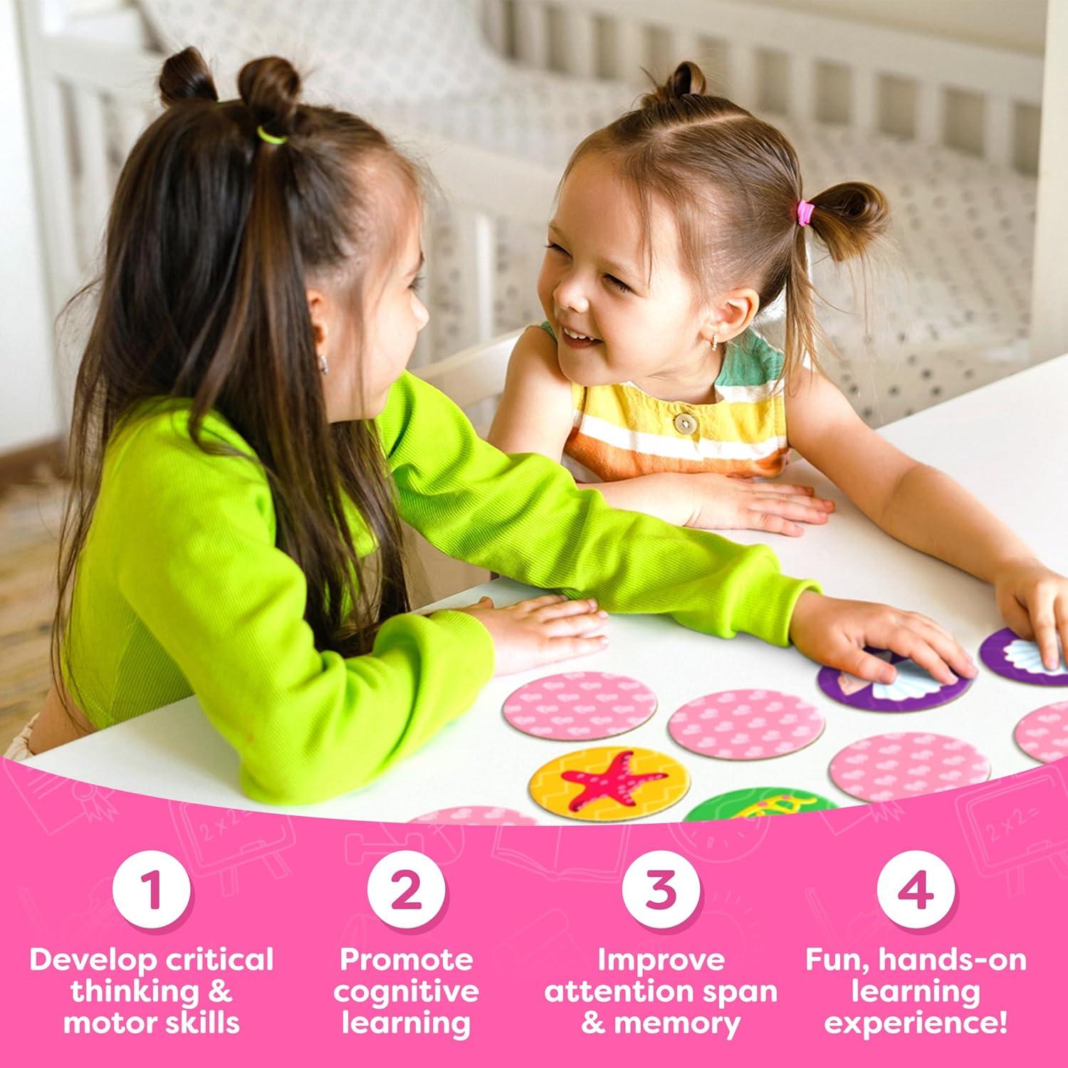 Juego de Memoria Sirena Momo & Nashi 32 Piezas 4-6 Años