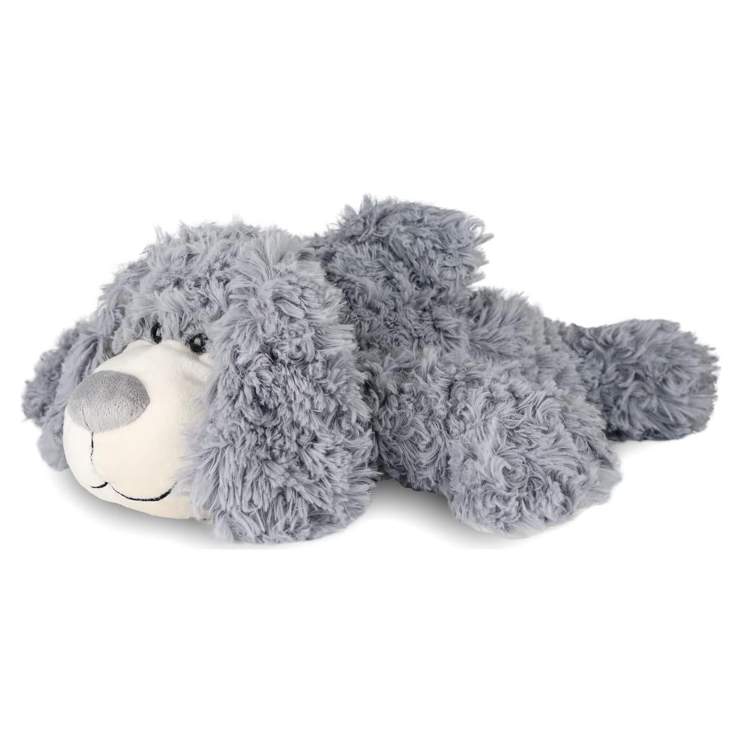 Juguete de Peluche Perro Cachorro Sonriente WEIGEDU 45 cm Gris