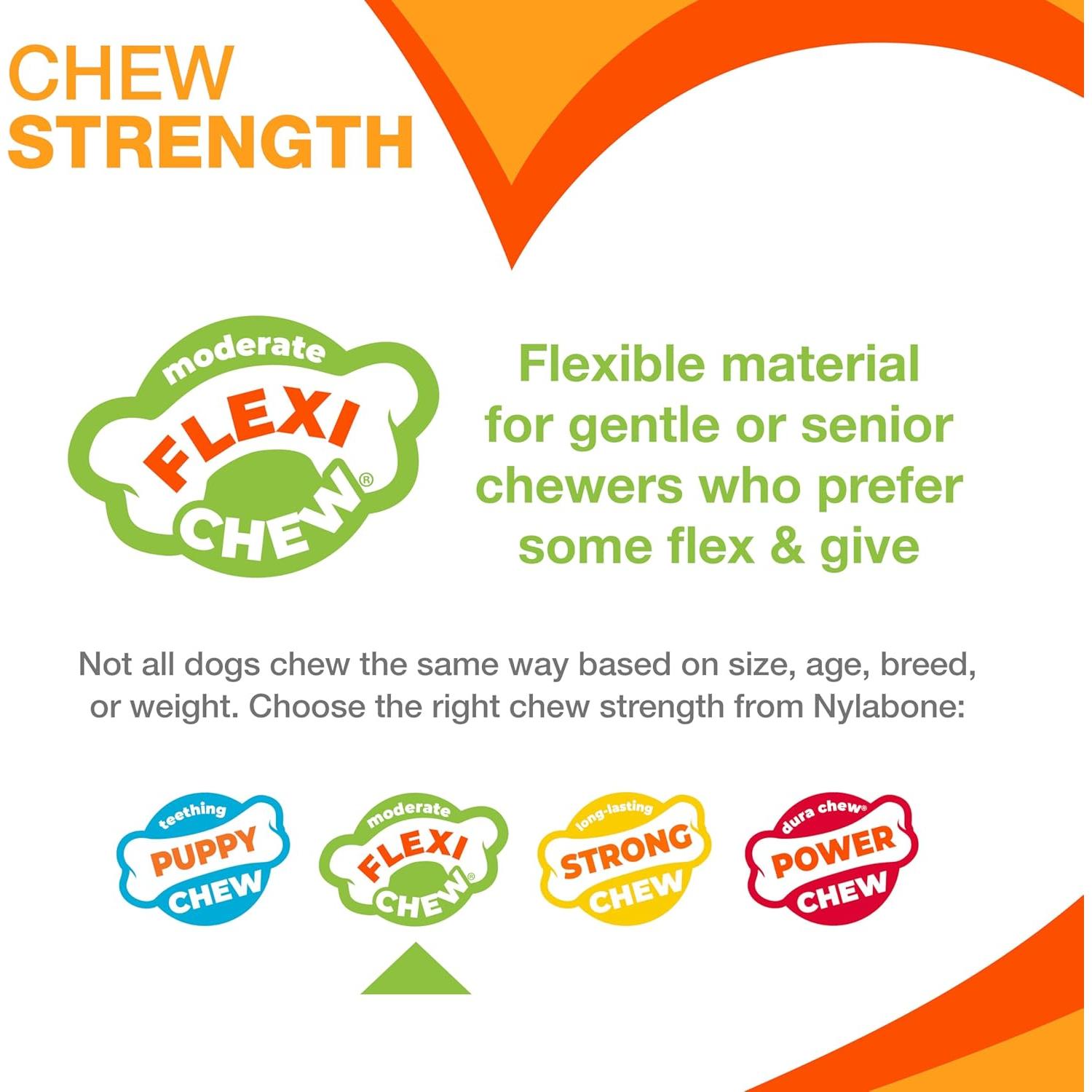 Juguete de Masticar Nylabone Flexi Hueso Sabor Pollo XL 22.68 kg