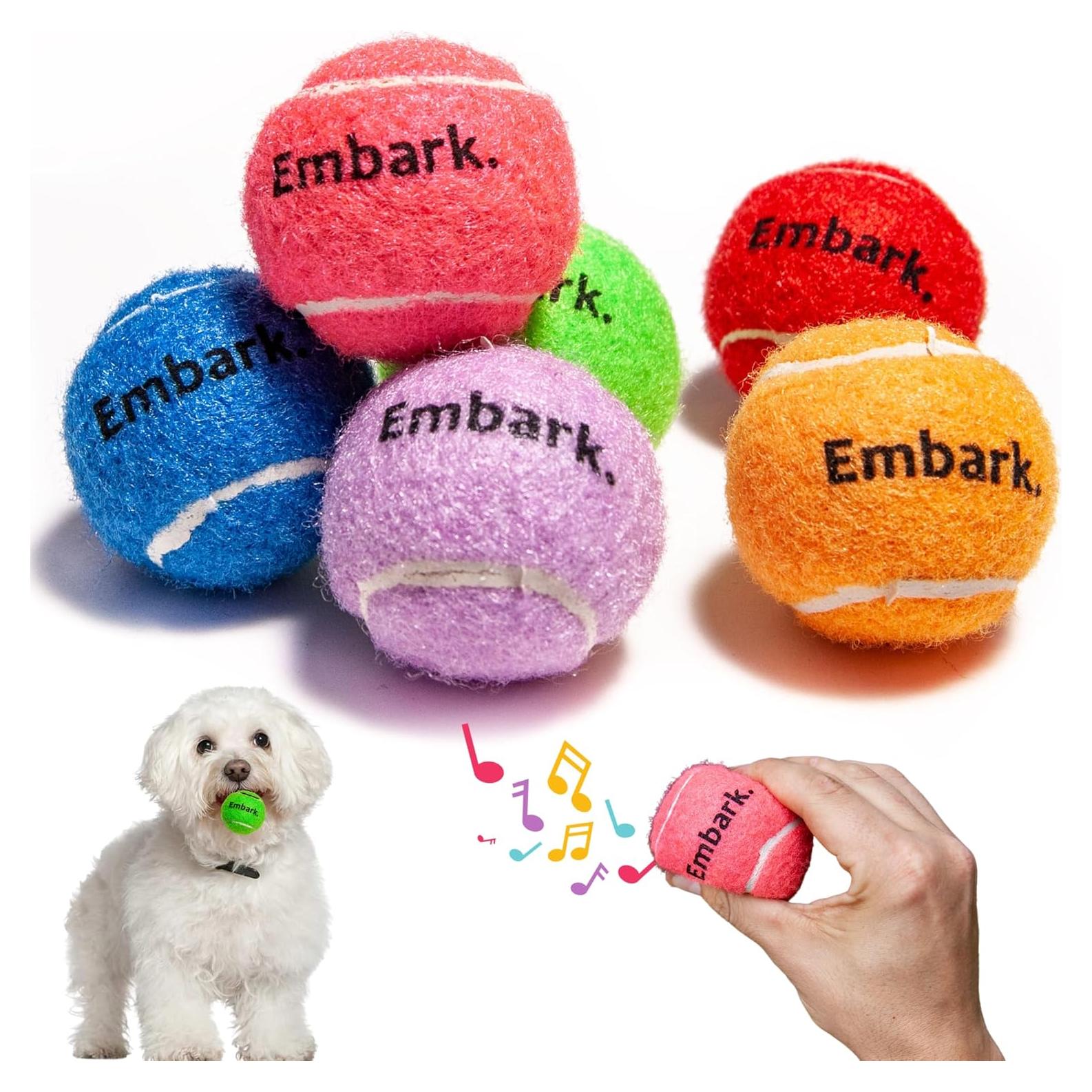 Pelotas de Tenis Mini Squeaky BundleBee - 6 Unidades 3.81 cm