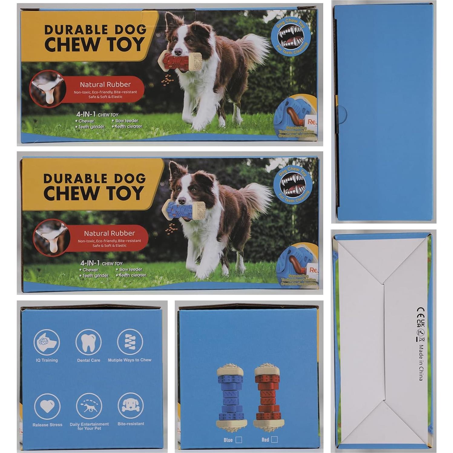 Juguete para Perros PcEoTllar Indestructible Rojo 15.7cm