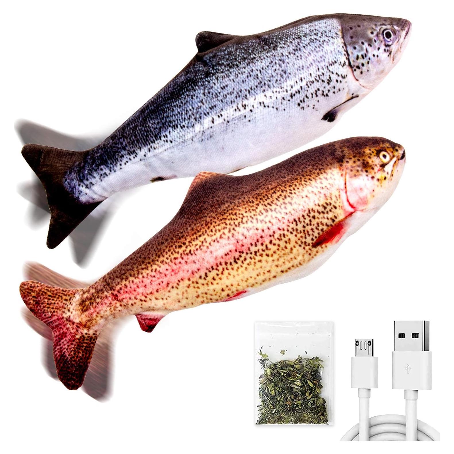 Juguete Interactivo para Gatos TOOGE Pez Movible 22.86cm