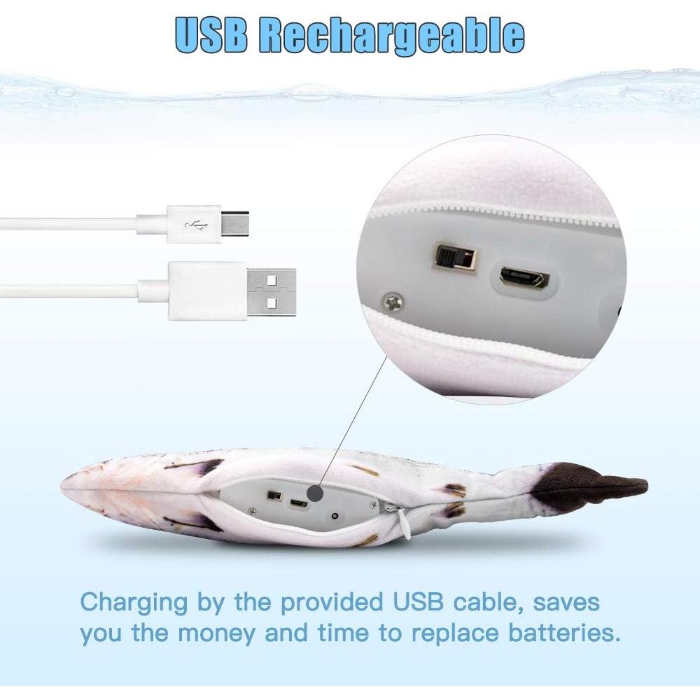 Juguete Interactivo para Gatos TOOGE Pez Movible 22.86cm