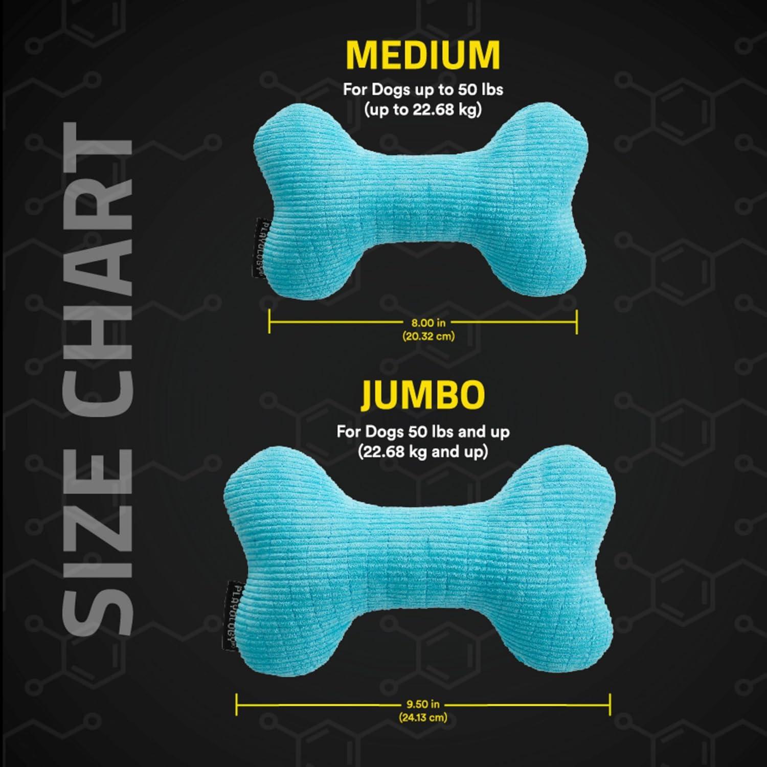 Hueso de Peluche Jumbo Playology con Aroma Mantequilla de Maní