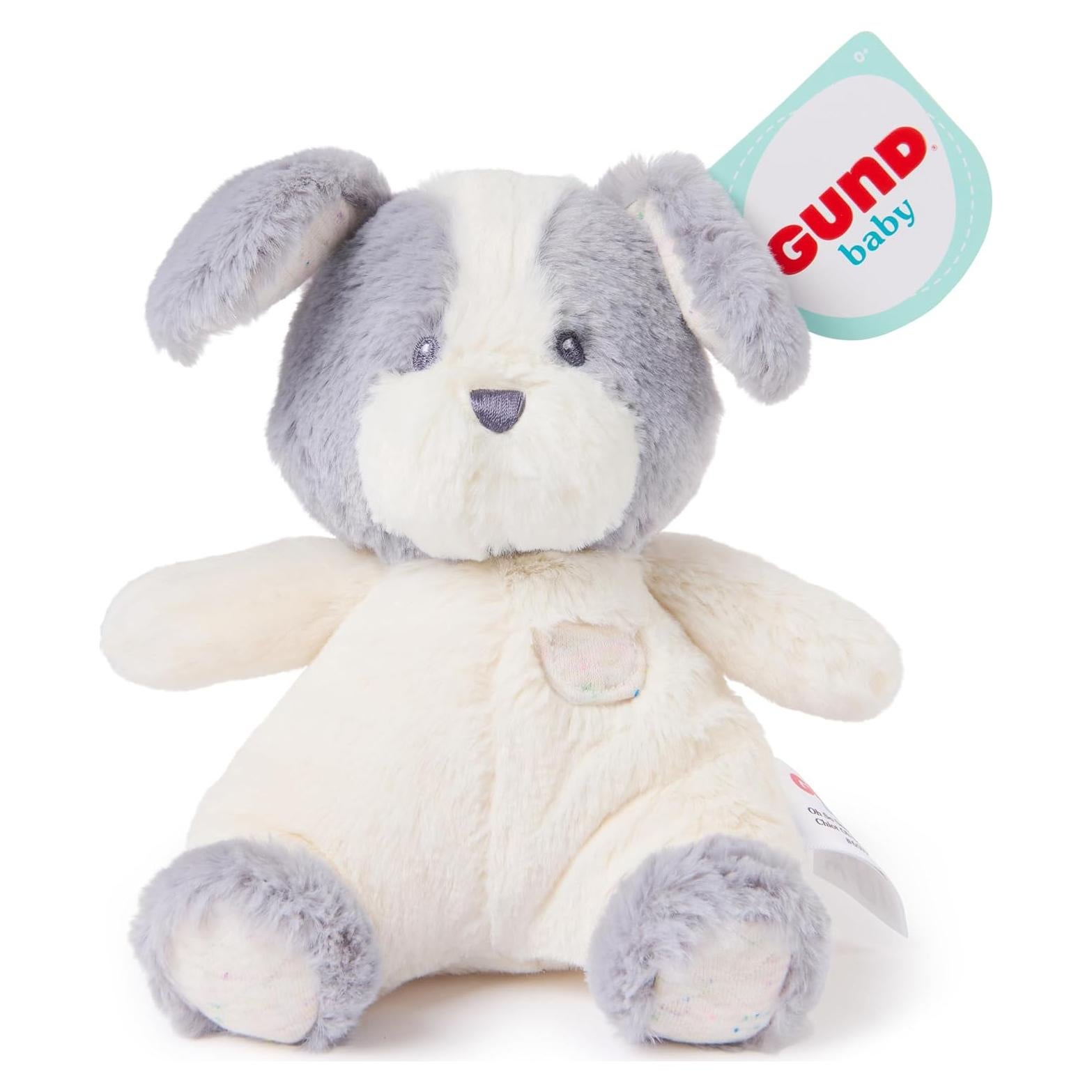 GUND Peluche Mini Perrito Oh So Snuggly 17.78 cm Gris/Blanco