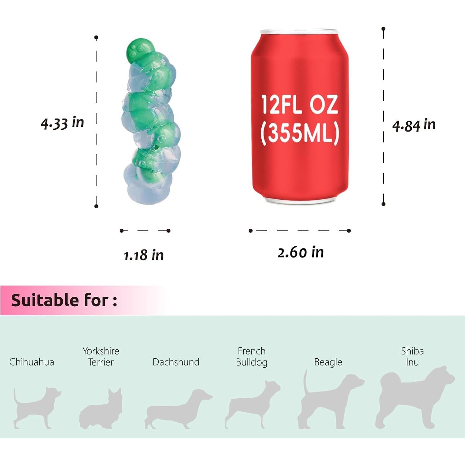 Juguete para Masticar Cachorros CHICHIPAWS 11cm Goma Nylon