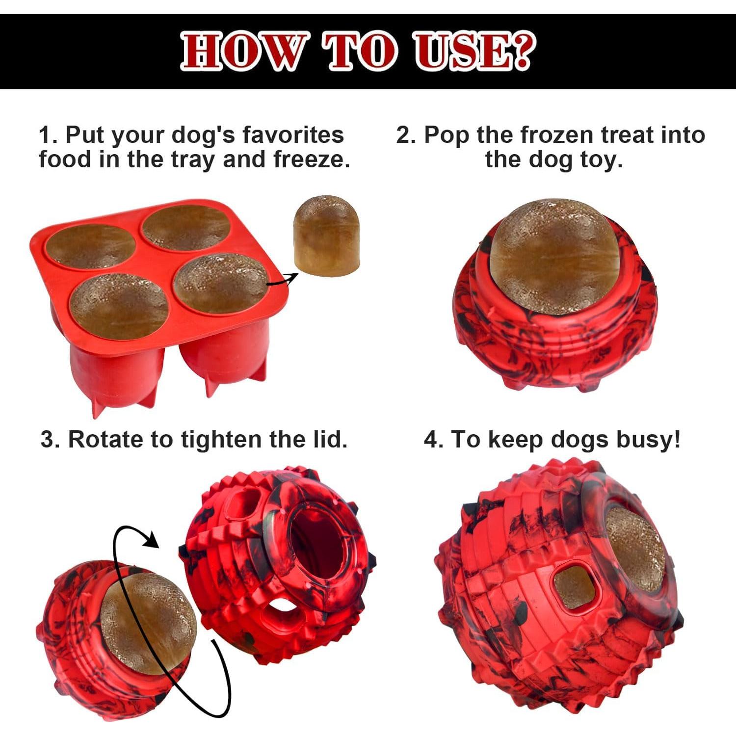 Juguete Interactivo para Perros XHX - Caucho Natural 8.9x5.1 cm