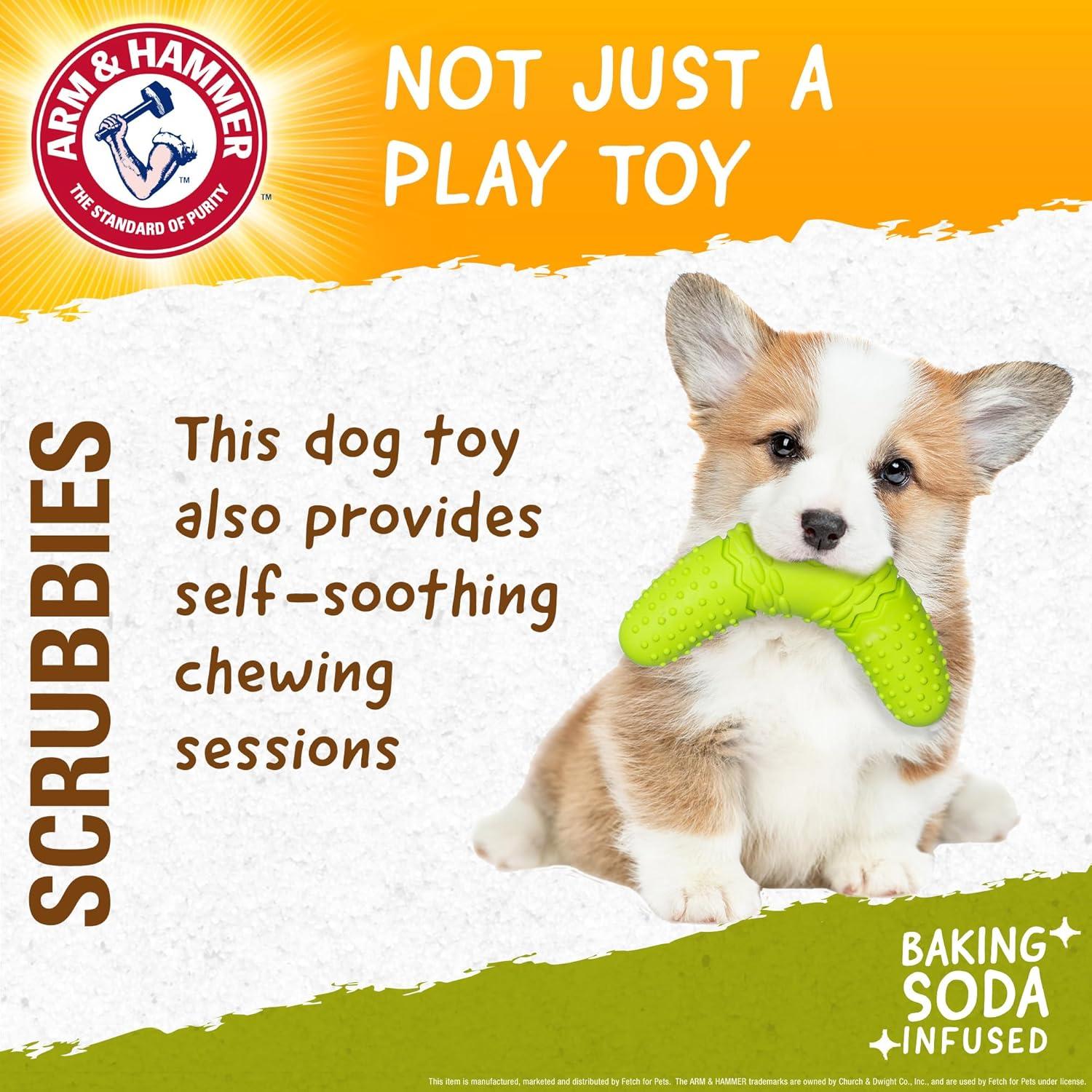 Juguete de Masticar Boomerang Arm & Hammer para Cachorros 17.78 cm