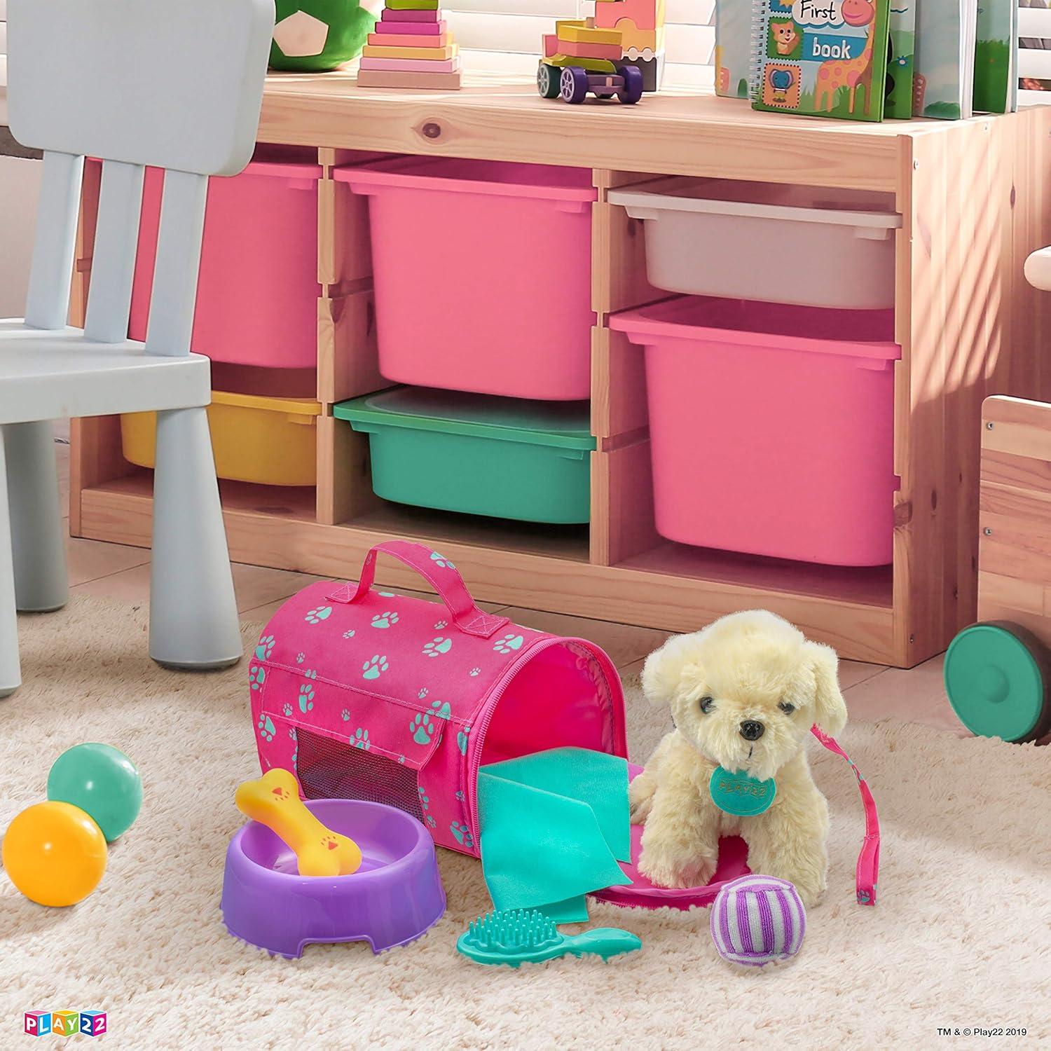 Juego de Muñeca de Peluche Play22 con Perro y Accesorios 9 PCS