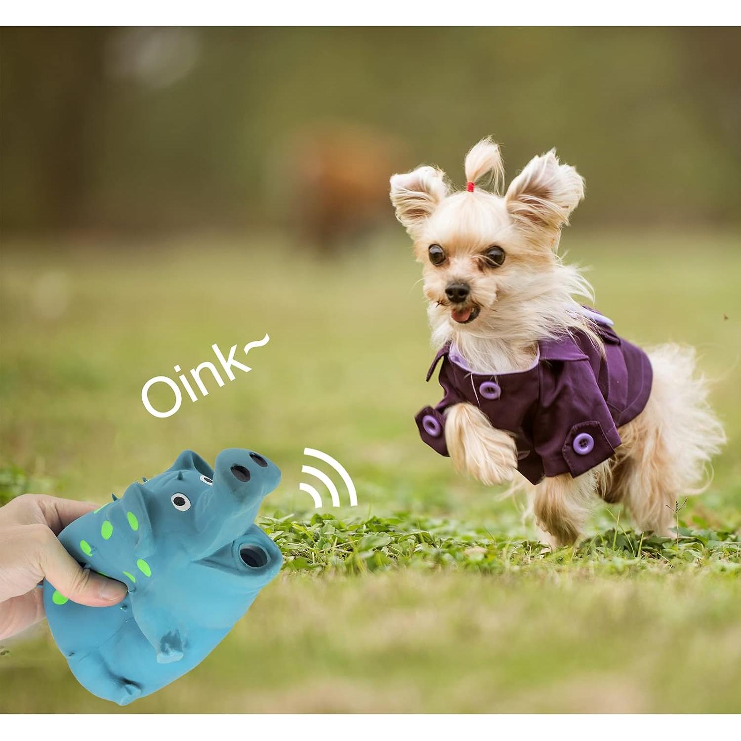 Juguete Squeaky para Perros Andiker, Cerdo de Láttex 20 cm