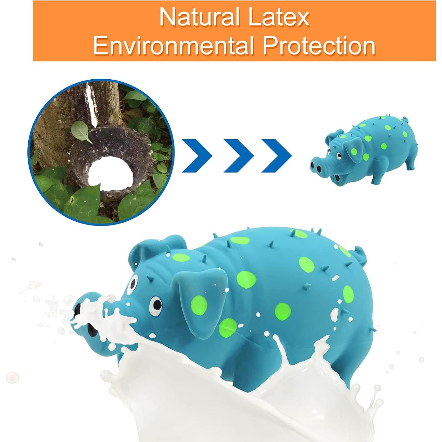 Juguete Squeaky para Perros Andiker, Cerdo de Láttex 20 cm