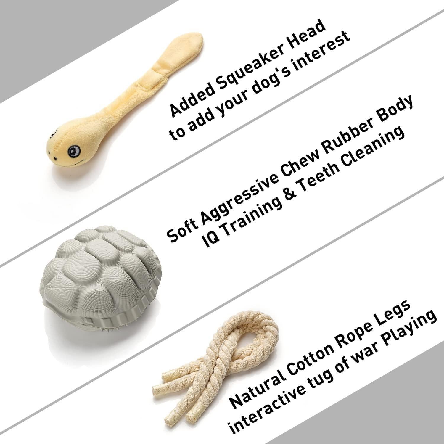 Juguete para Perros Sedioso Tortuga Gris Multifuncional 24.89cm