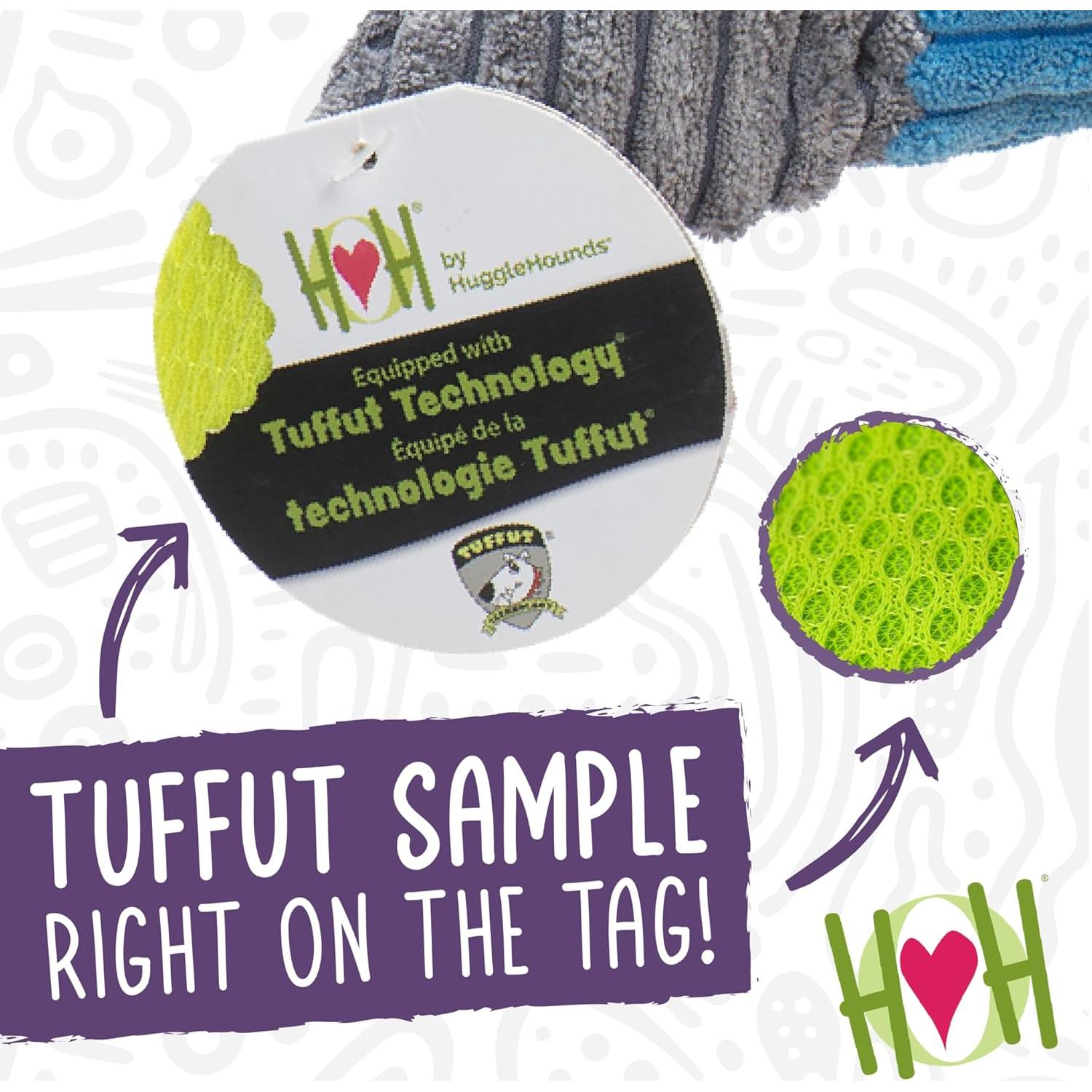 Juguete de Peluche HuggleHounds Vaca Angus Grande 38 cm