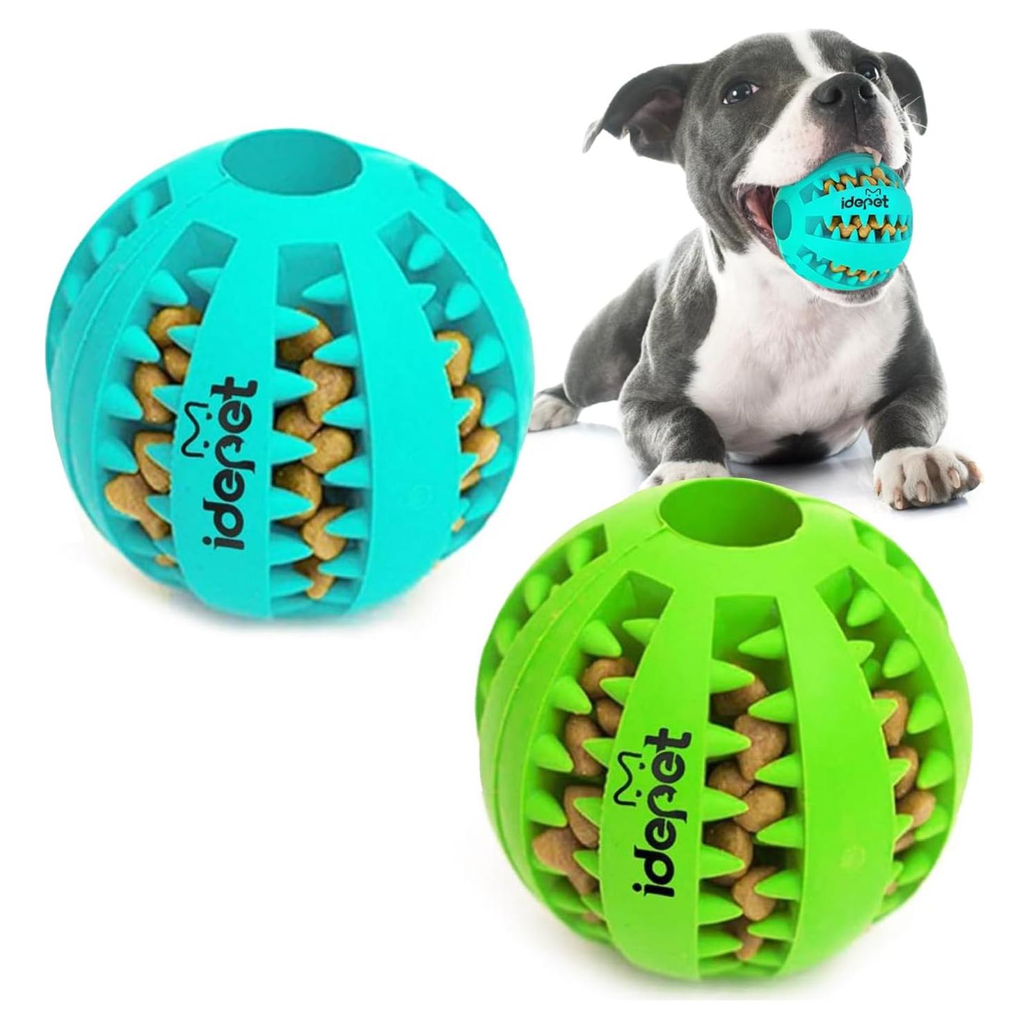 Pelota de Juguete para Perros Idepet 8 cm Resistente y No Tóxica