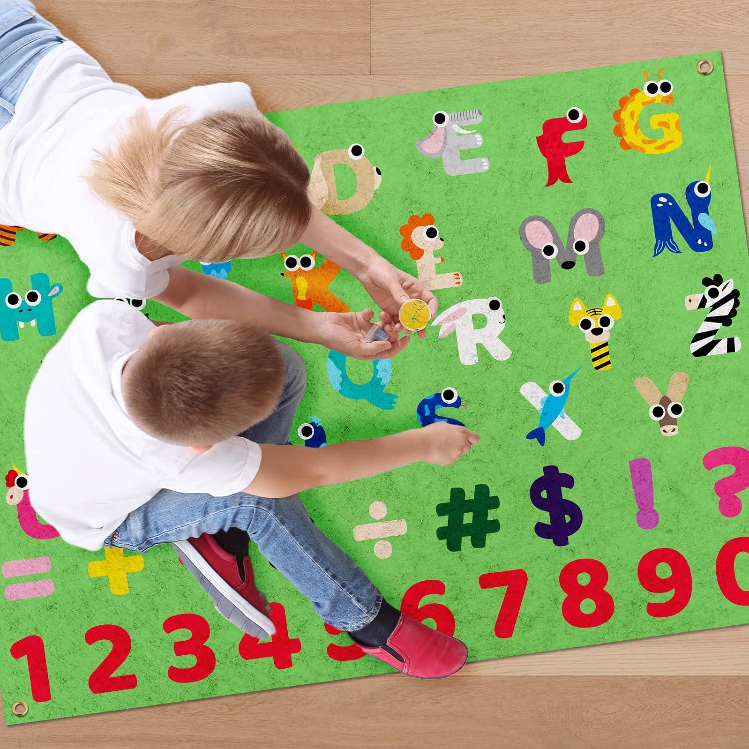 Tablero de Fieltro Grande PLIGREAT Letras y Números