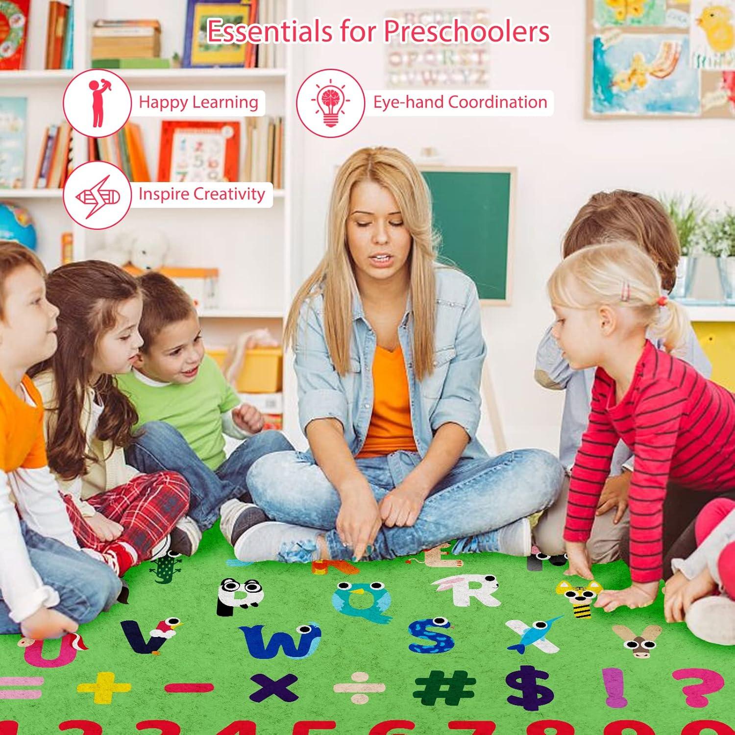 Tablero de Fieltro Grande PLIGREAT Letras y Números