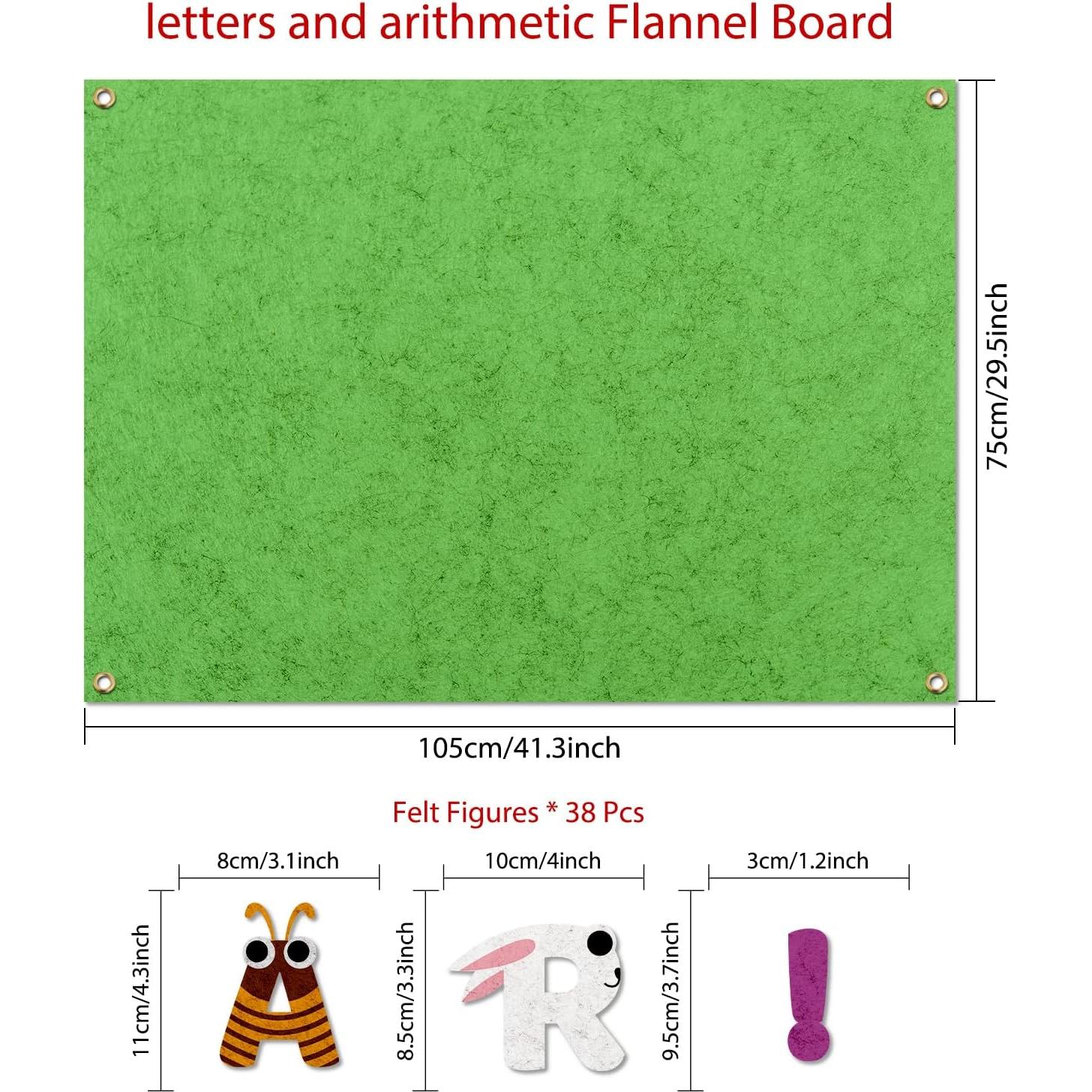 Tablero de Fieltro Grande PLIGREAT Letras y Números