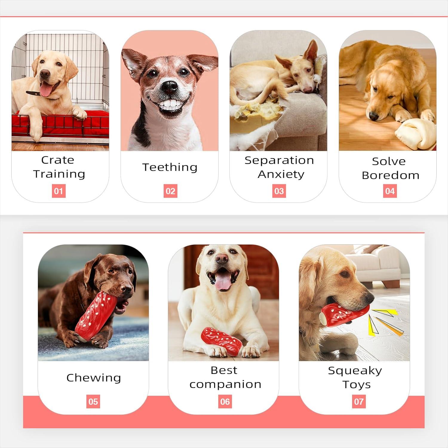 Juguete para Perros TLKNG Grande Indestructible Squeaky 16.8cm