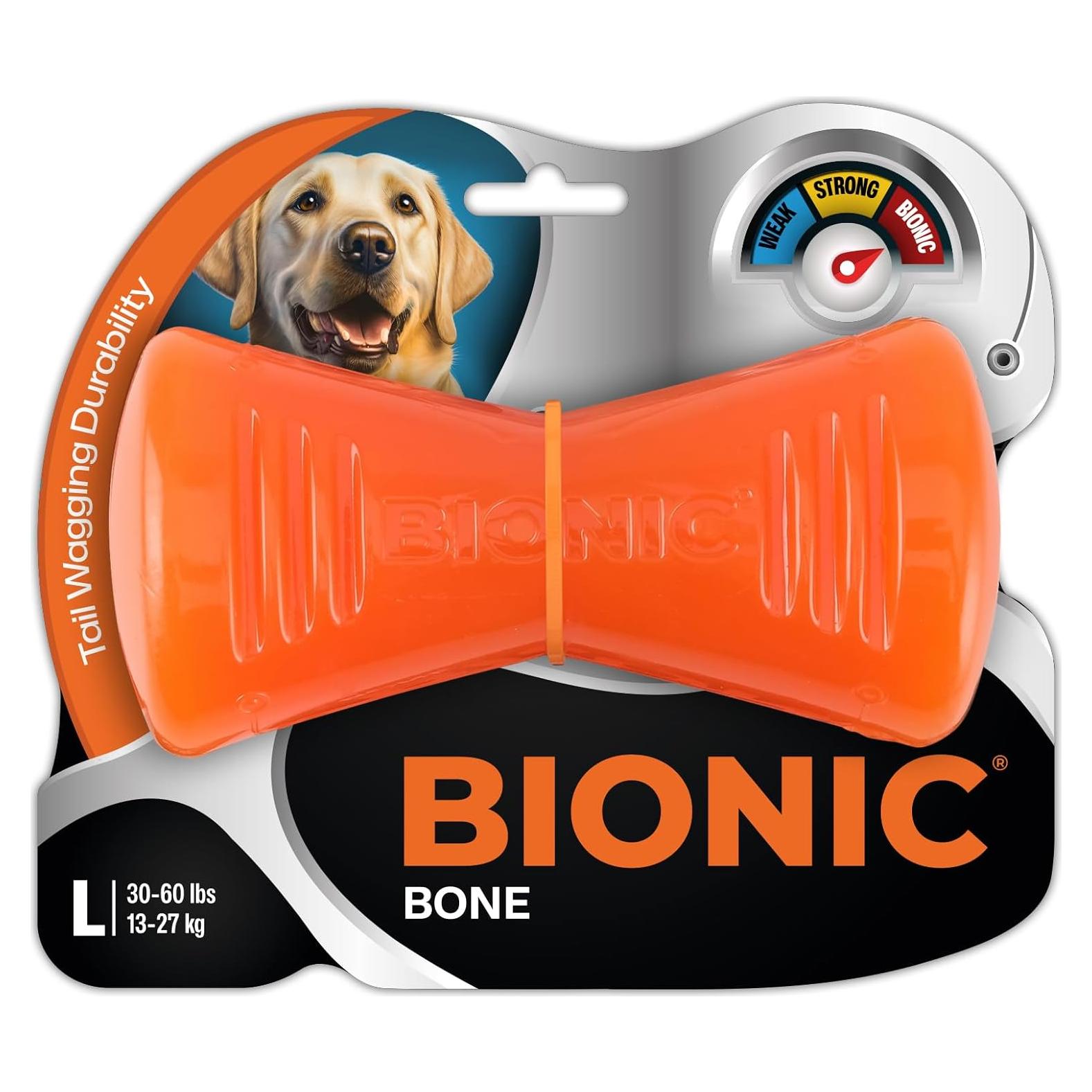 Hueso BIONIC Grande para Perros - Juguete Interactivo Duradero