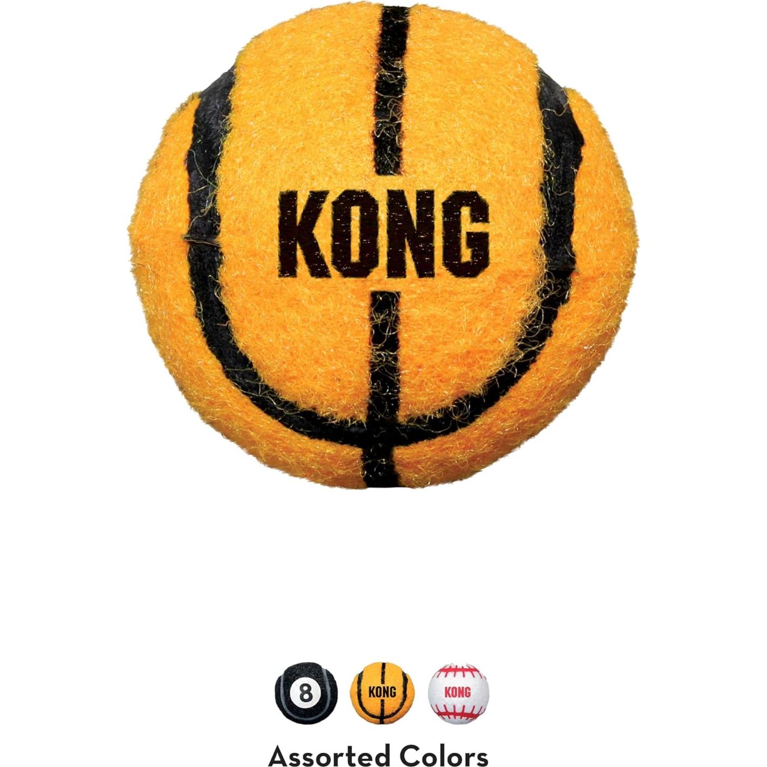 Pelotas Deportivas KONG Medianas - Paquete de 3 Resistentes