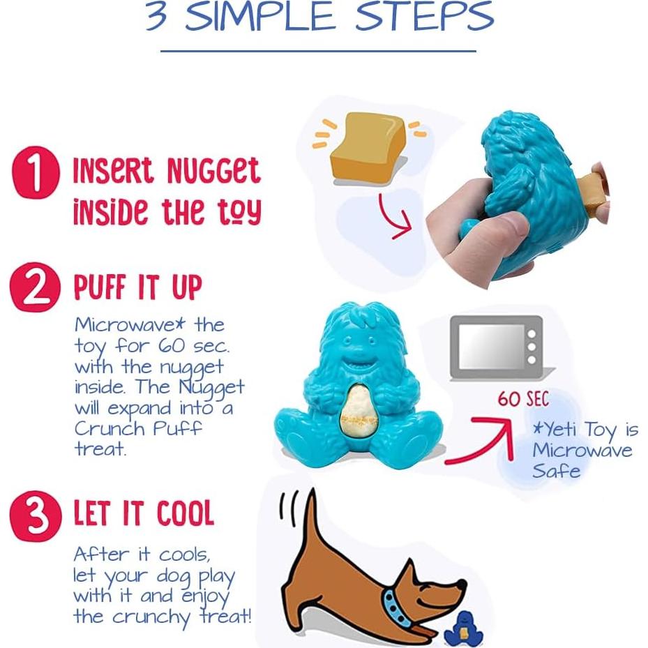 Juguete Interactivo para Perros Yeti Puff Dispensador de Golosinas