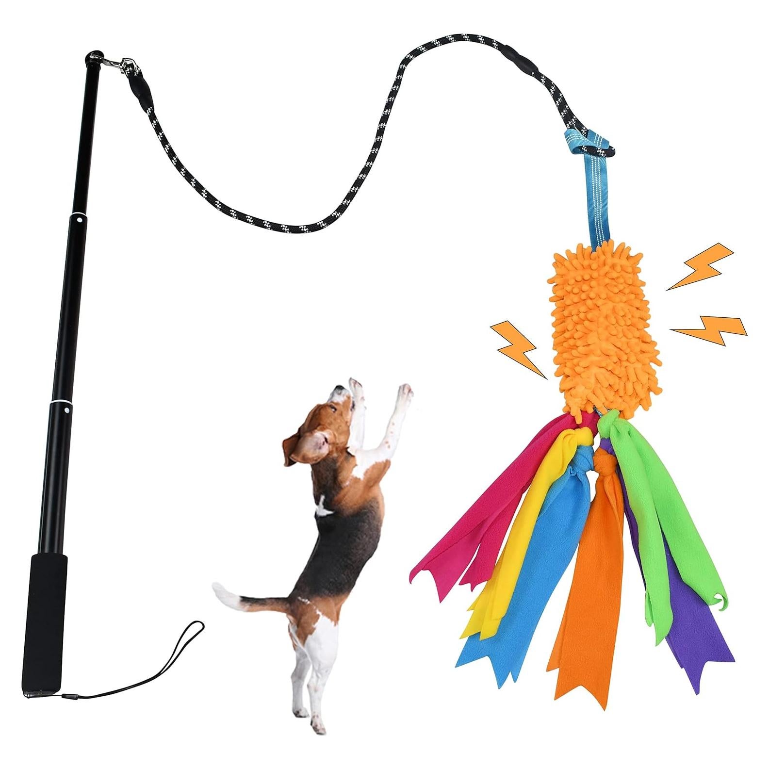 Palo de Coqueteo para Perros ASOCEA, Juguete Interactivo 69.85 cm