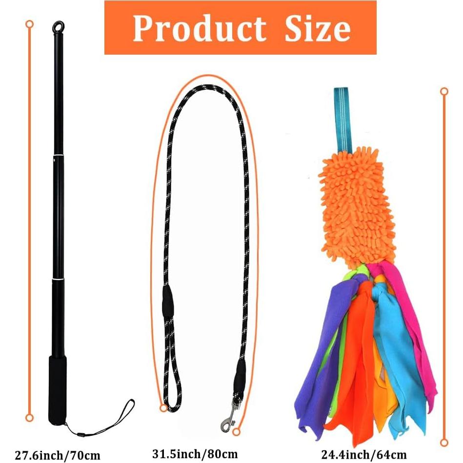 Palo de Coqueteo para Perros ASOCEA, Juguete Interactivo 69.85 cm