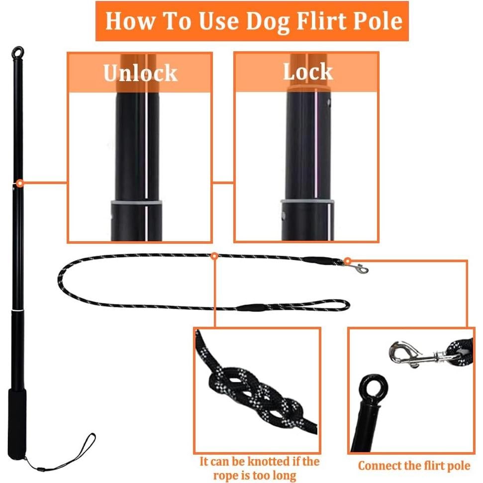 Palo de Coqueteo para Perros ASOCEA, Juguete Interactivo 69.85 cm