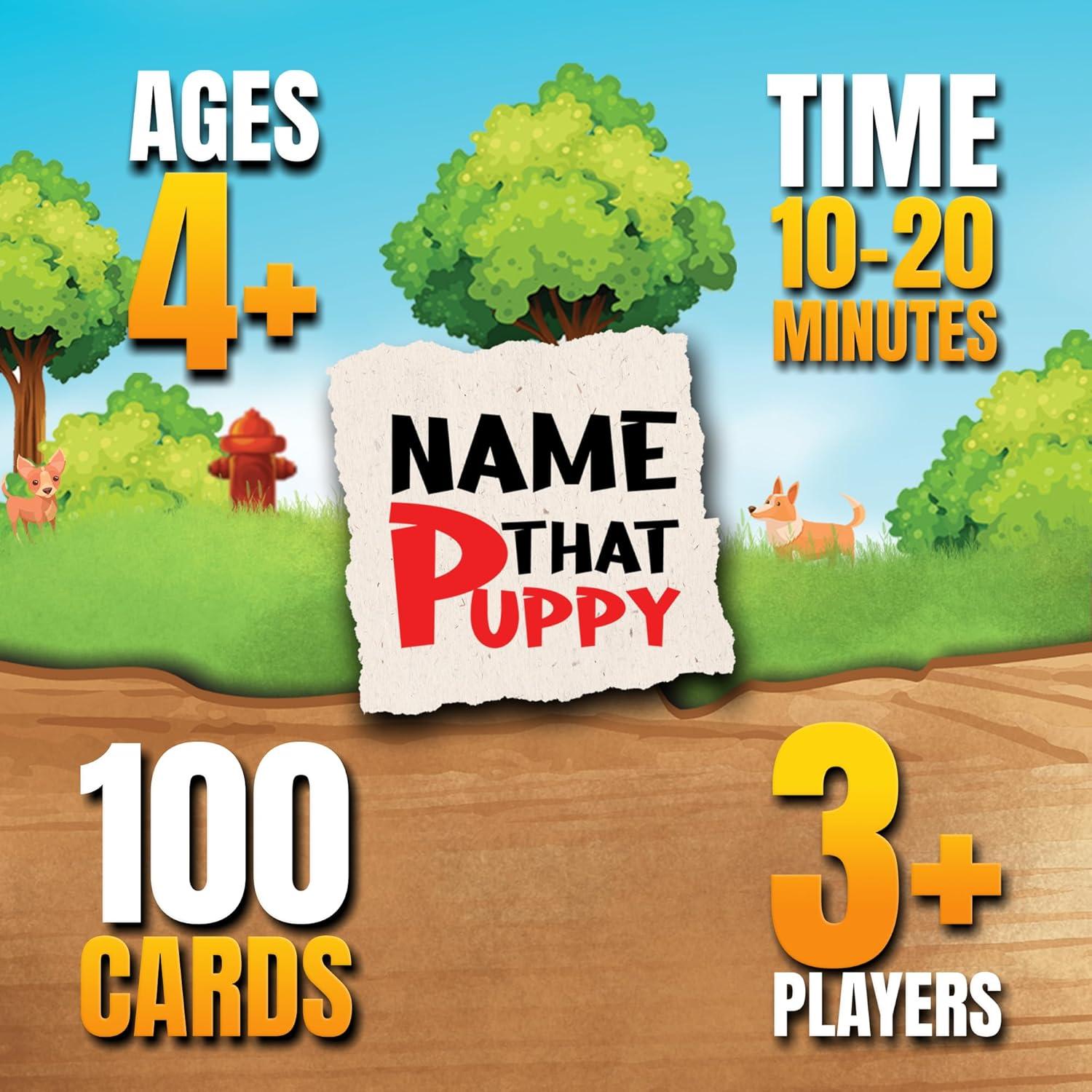 Juego de Cartas Nombra Ese Cachorro - Divertido para Familias