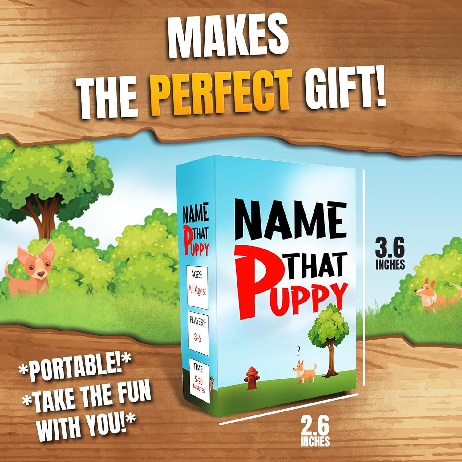 Juego de Cartas Nombra Ese Cachorro - Divertido para Familias