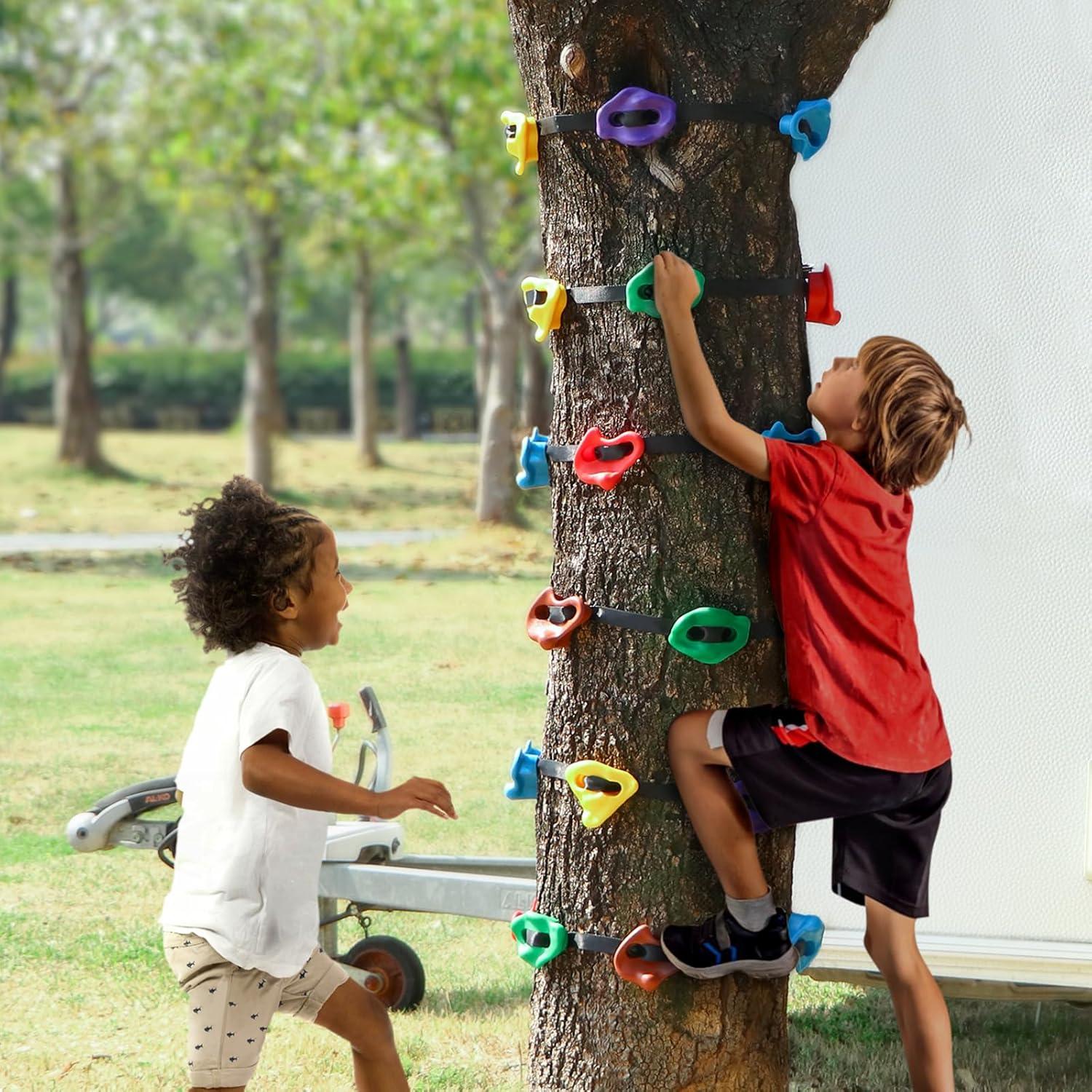 Agarraderas de Escalada TOPNEW para Árbol Ninja - 12 Piezas