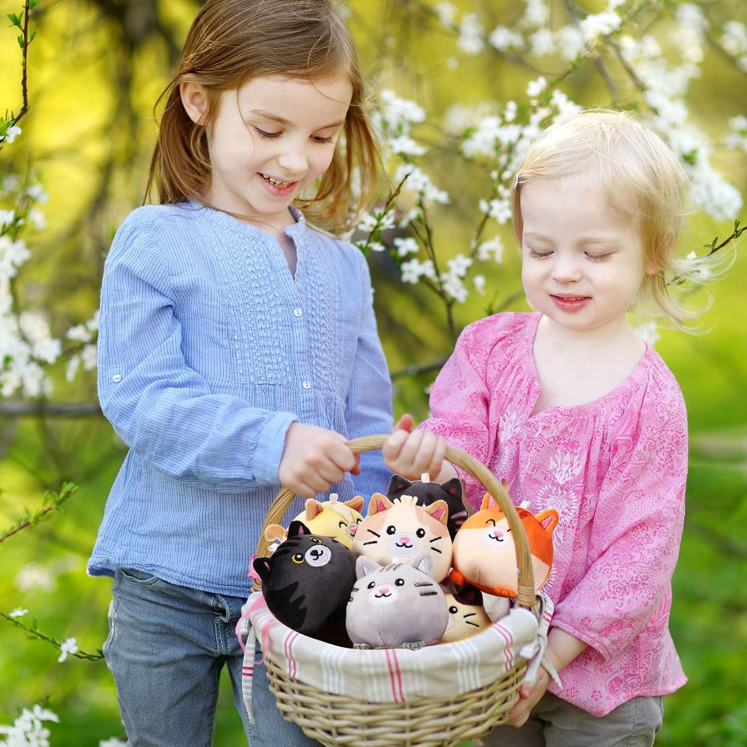 Libima 9 Llaveros de Peluche Gato 8 cm Adornos Baby Shower