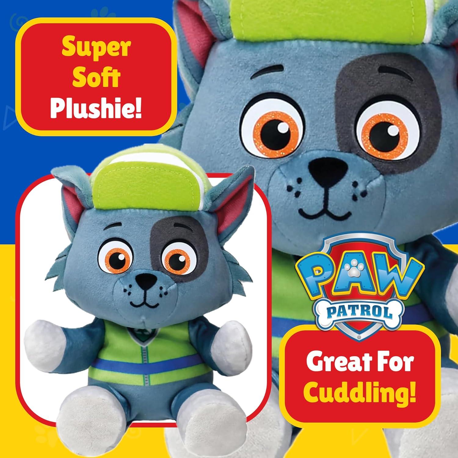 Peluche Ty Paw Patrol Rocky 20 cm Suave para Coleccionar