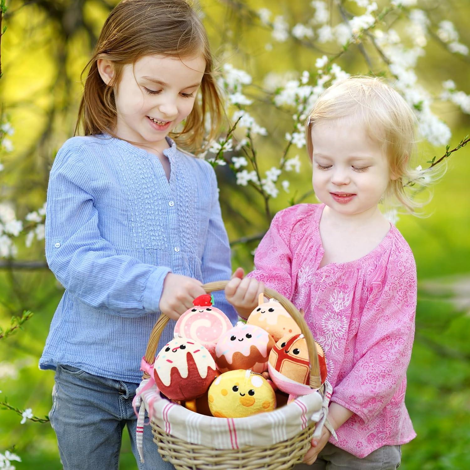 Libima 9 Pcs Mini Llaveros de Peluche Postres 8 cm