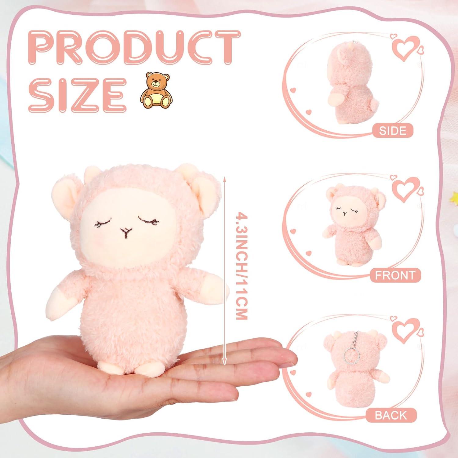 Llaveros de Peluche de Cordero Libima - 12 Pcs 12 cm