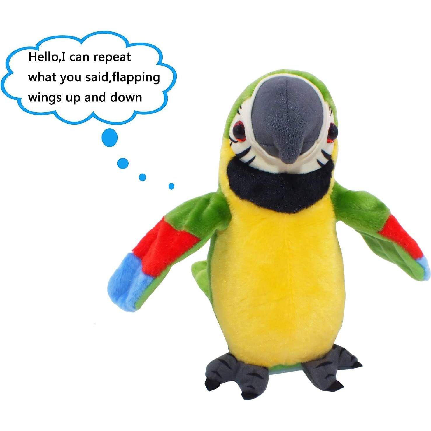 Loro Hablante Interactivo Vincilee Verde 20 cm Juguete para Niños