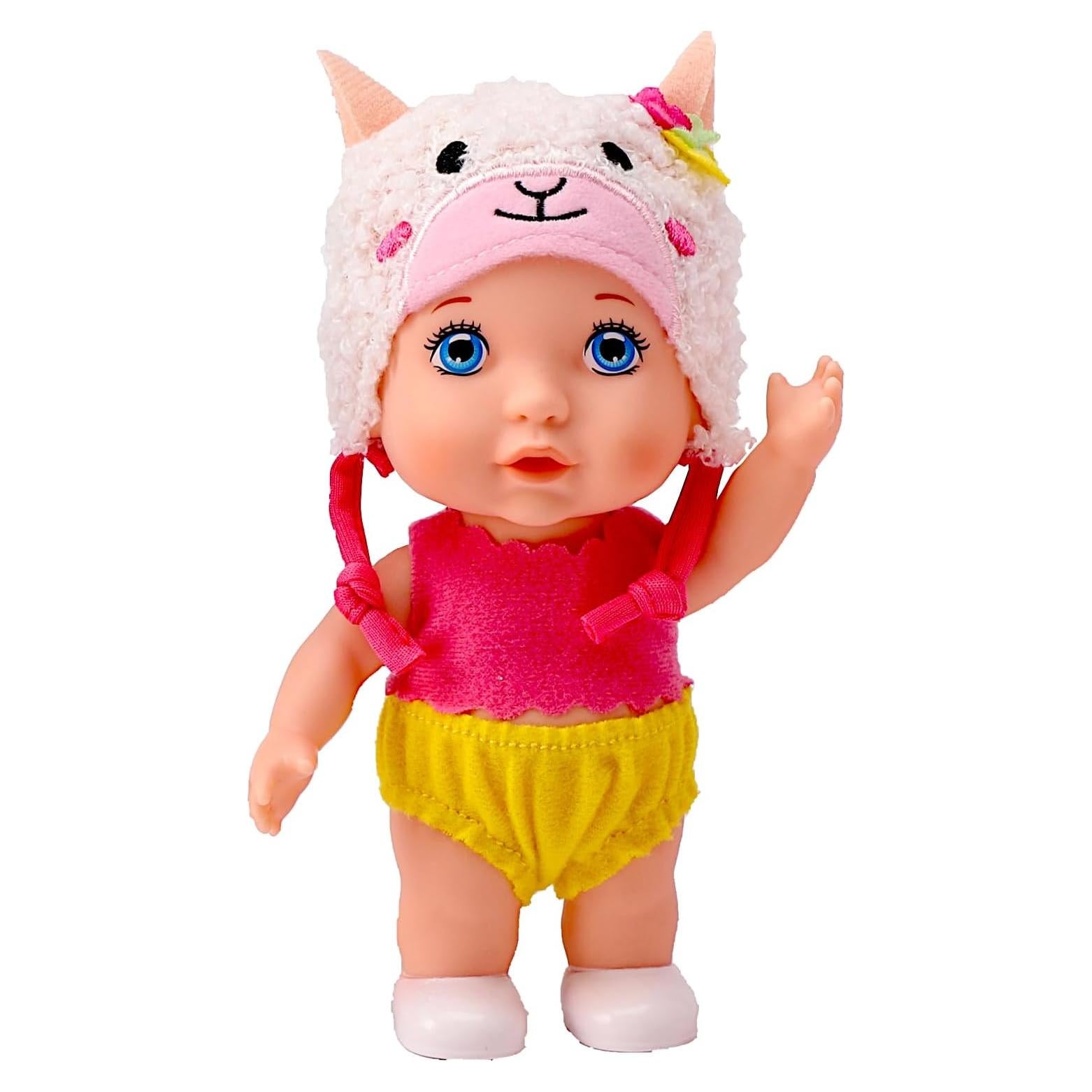 Gorro de bebé cordero POCO DIVO muñeca 15 cm para niños