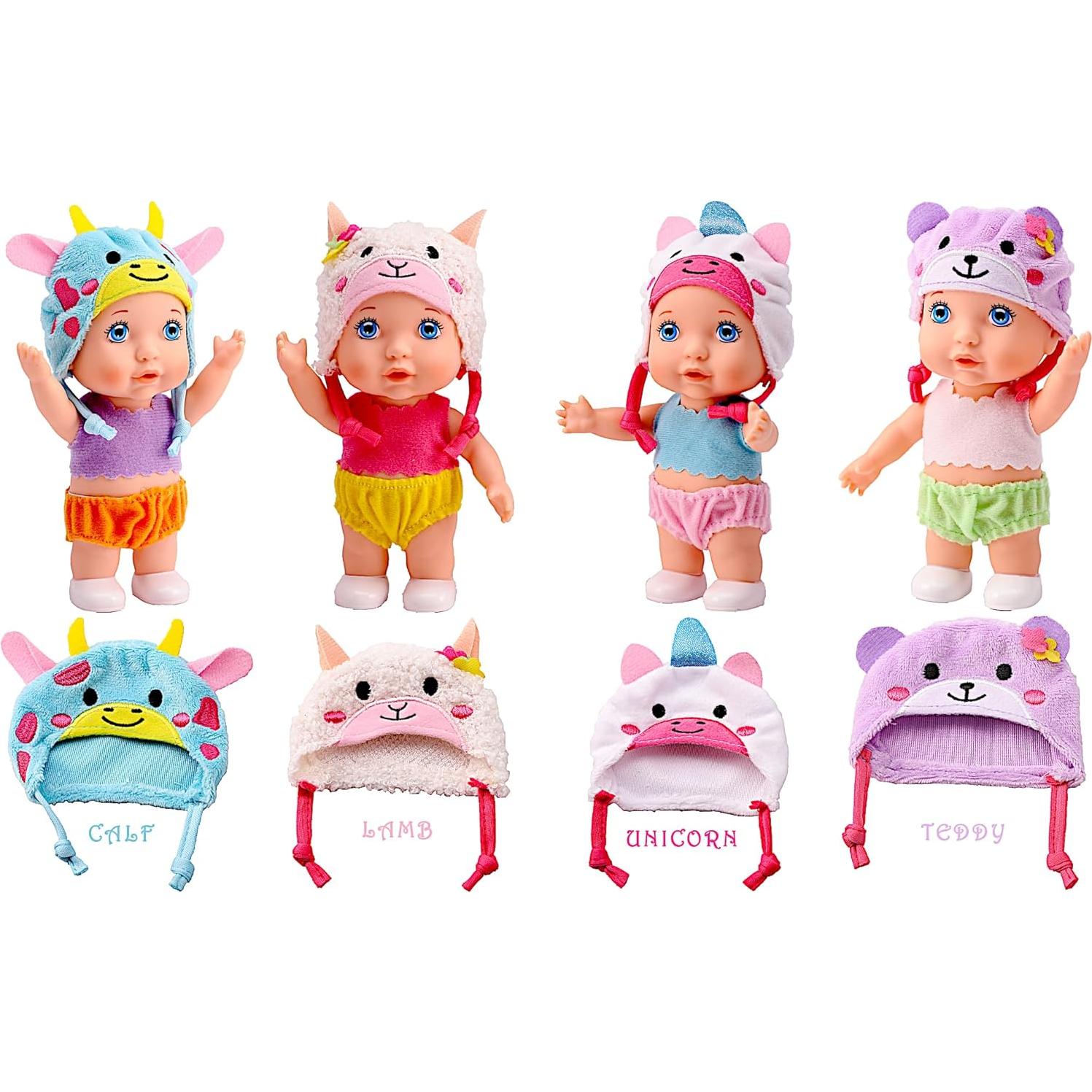 Gorro de bebé cordero POCO DIVO muñeca 15 cm para niños