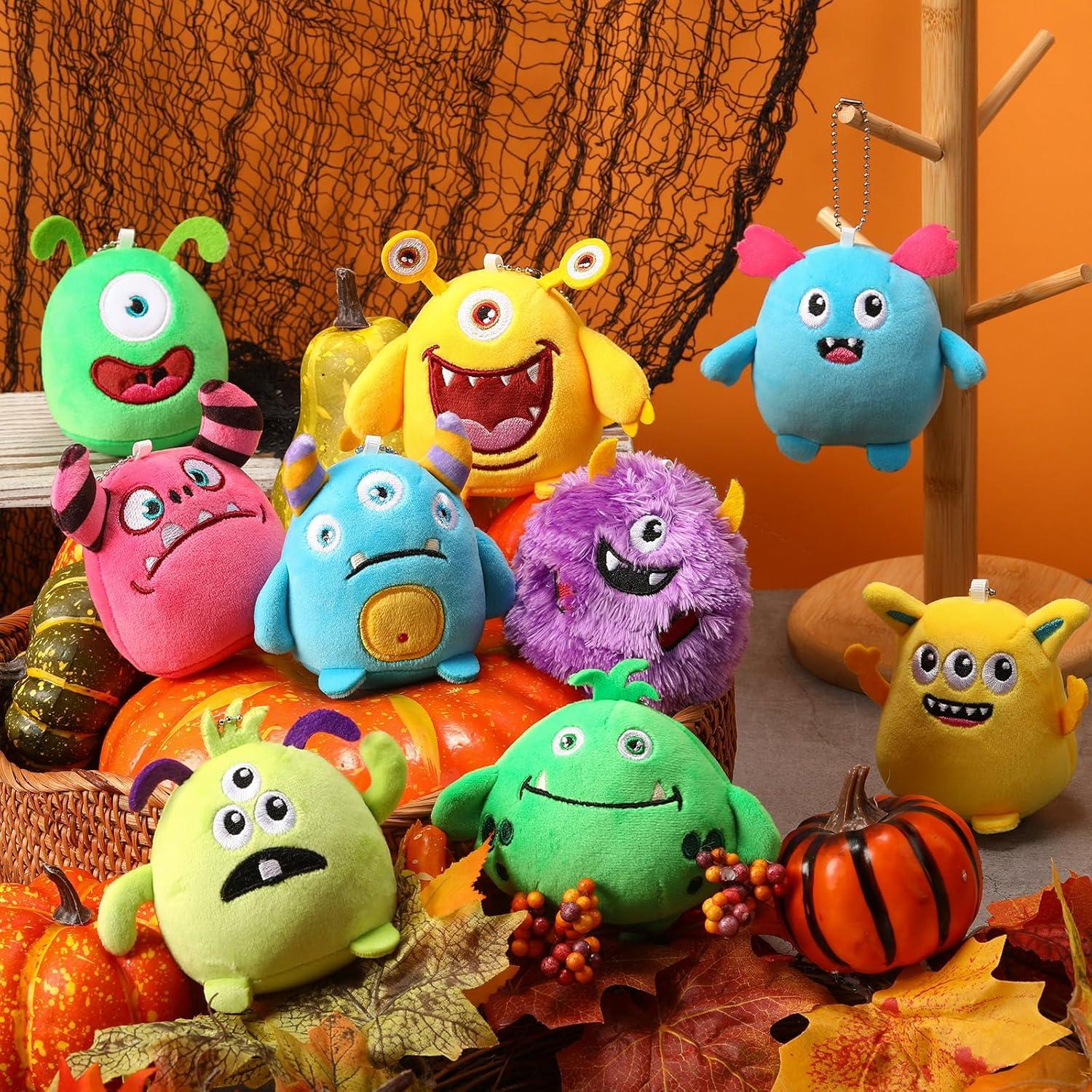 Llaveros de Peluche Libima 9 Pcs Monstruos 8 cm