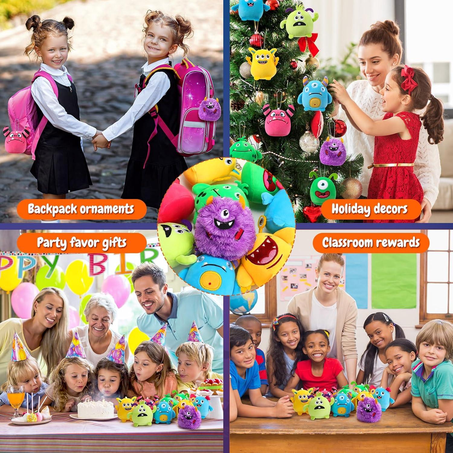 Llaveros de Peluche Libima 9 Pcs Monstruos 8 cm