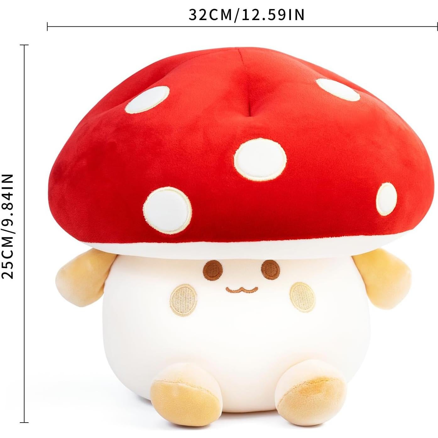 Almohada de Peluche Champiñón Rojo 30 cm Nuokin