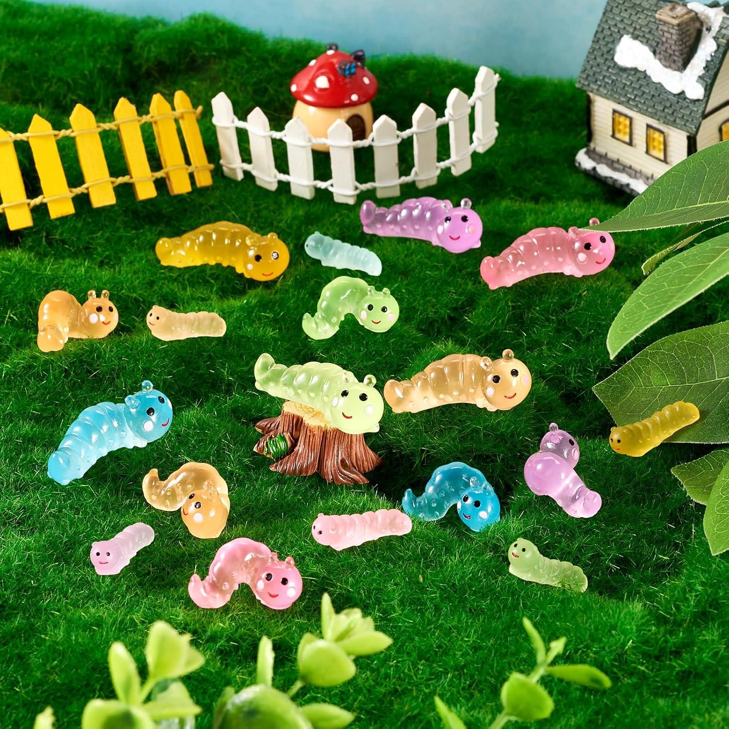 Figuritas Luminosas de Gusano Beadthoven - 36 Piezas para Decoración