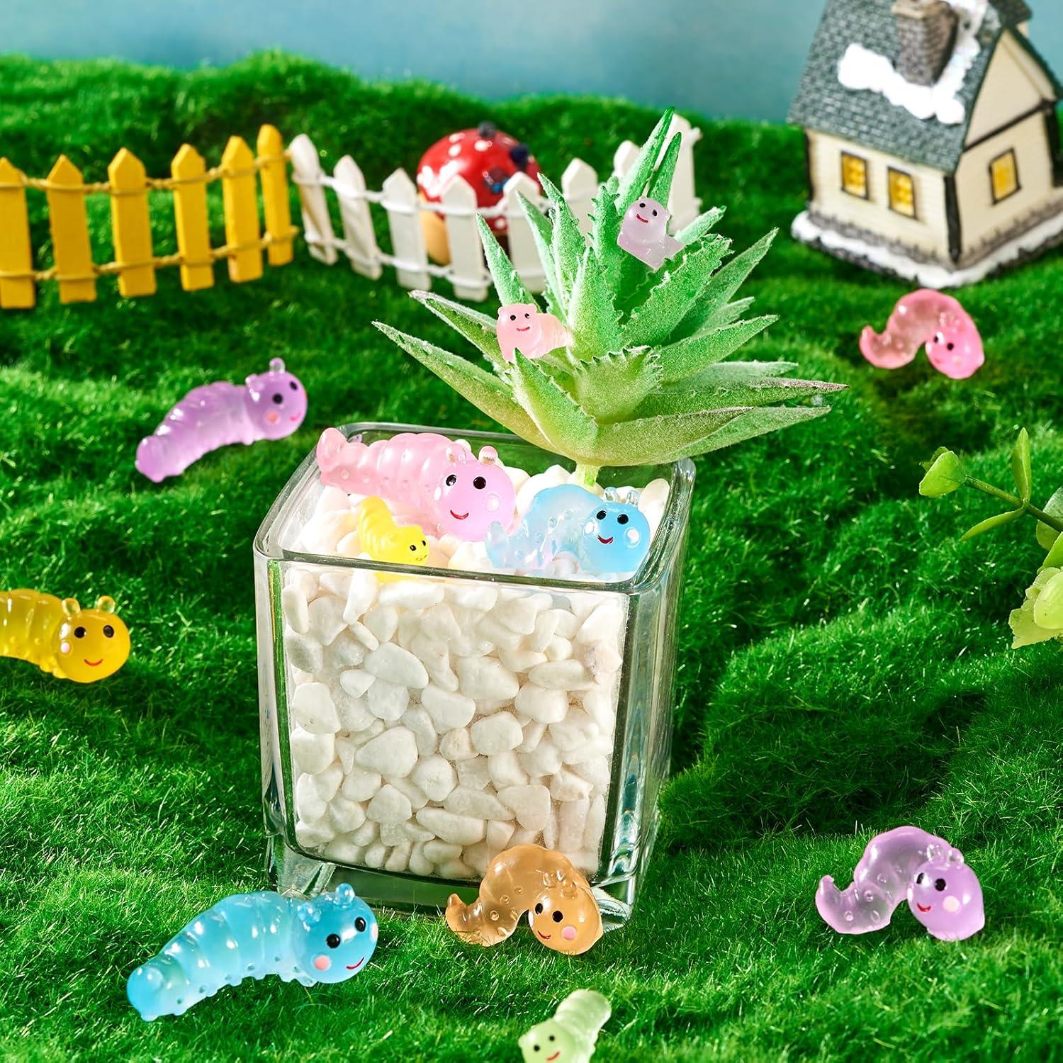 Figuritas Luminosas de Gusano Beadthoven - 36 Piezas para Decoración